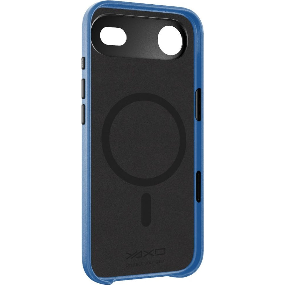 Handyhülle für iPhone Air, YAXO Leather Gear Slim Case MagSafe, Blau