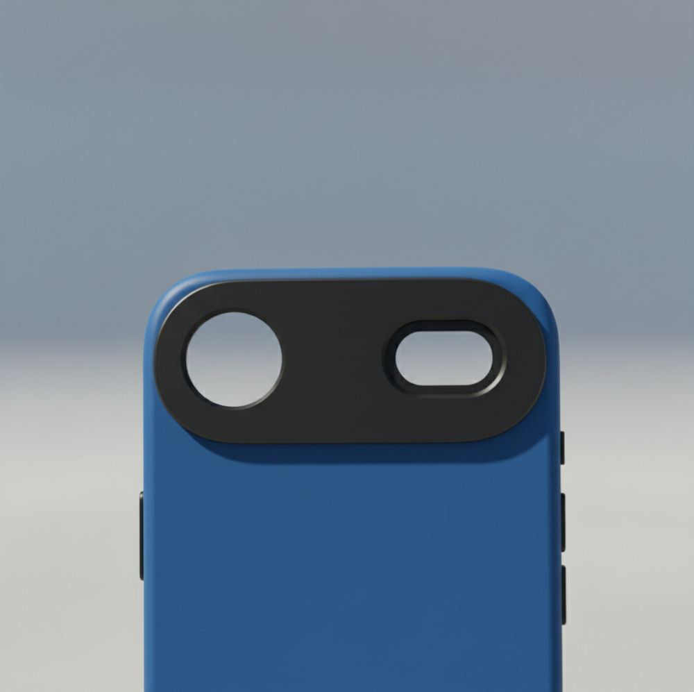 Handyhülle für iPhone Air, YAXO Leather Gear Slim Case MagSafe, Blau