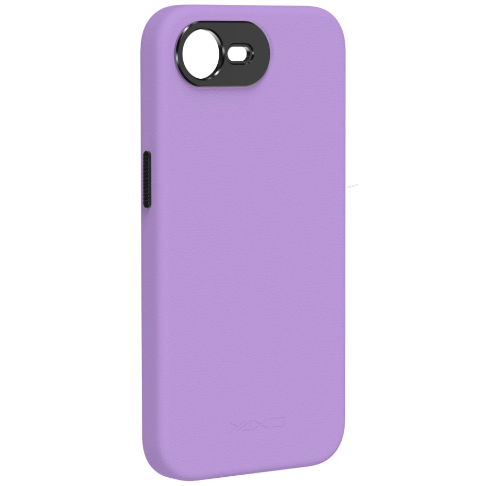 Handyhülle YAXO Leather Gear Slim Case MagSafe für iPhone 17e, violett (4/12)