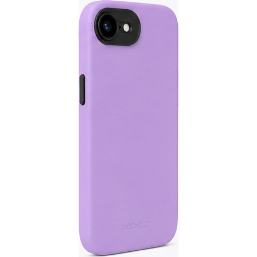 Handyhülle YAXO Leather Gear Slim Case MagSafe für iPhone 17e, violett (1/12)