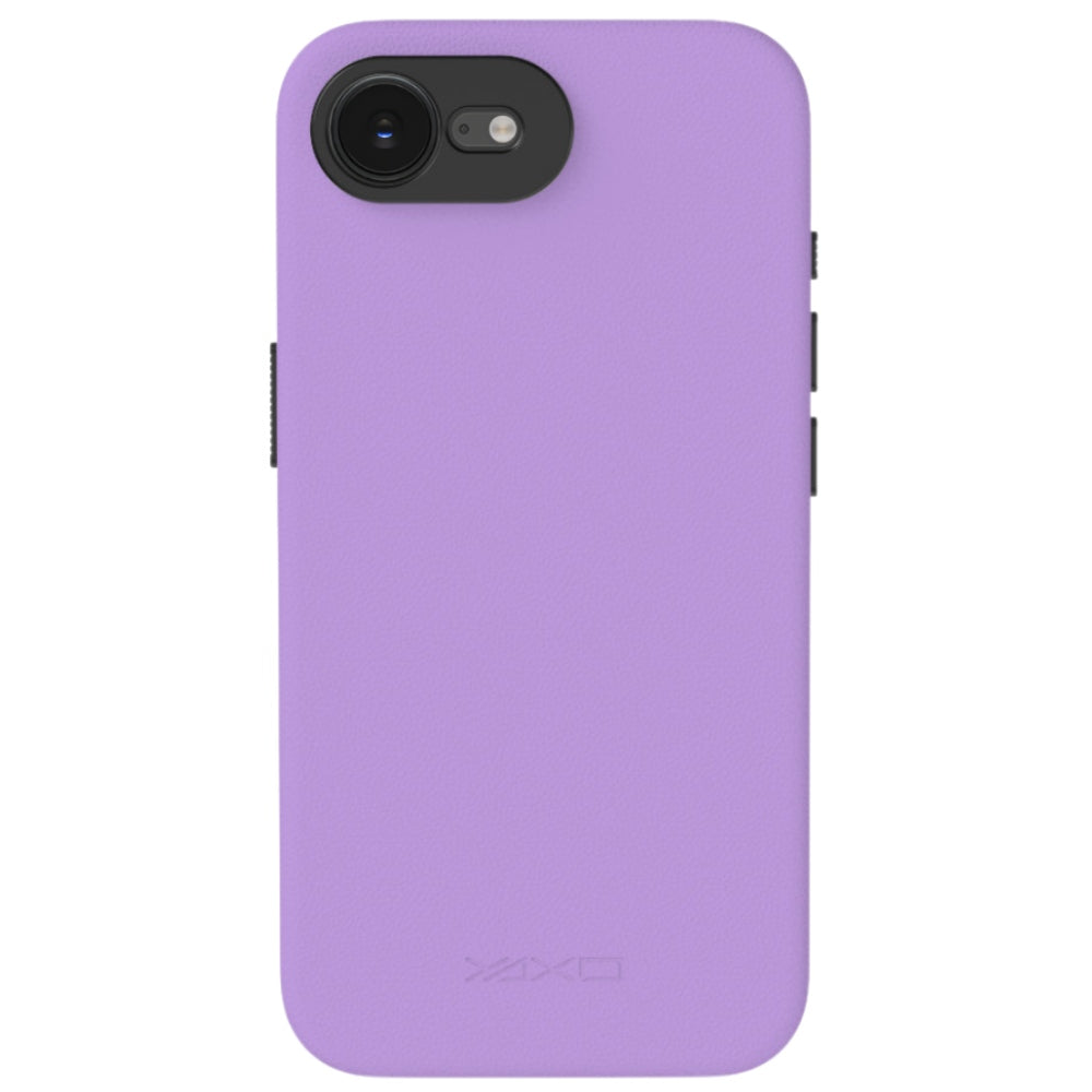 Handyhülle YAXO Leather Gear Slim Case MagSafe für iPhone 17e, violett (10/12)