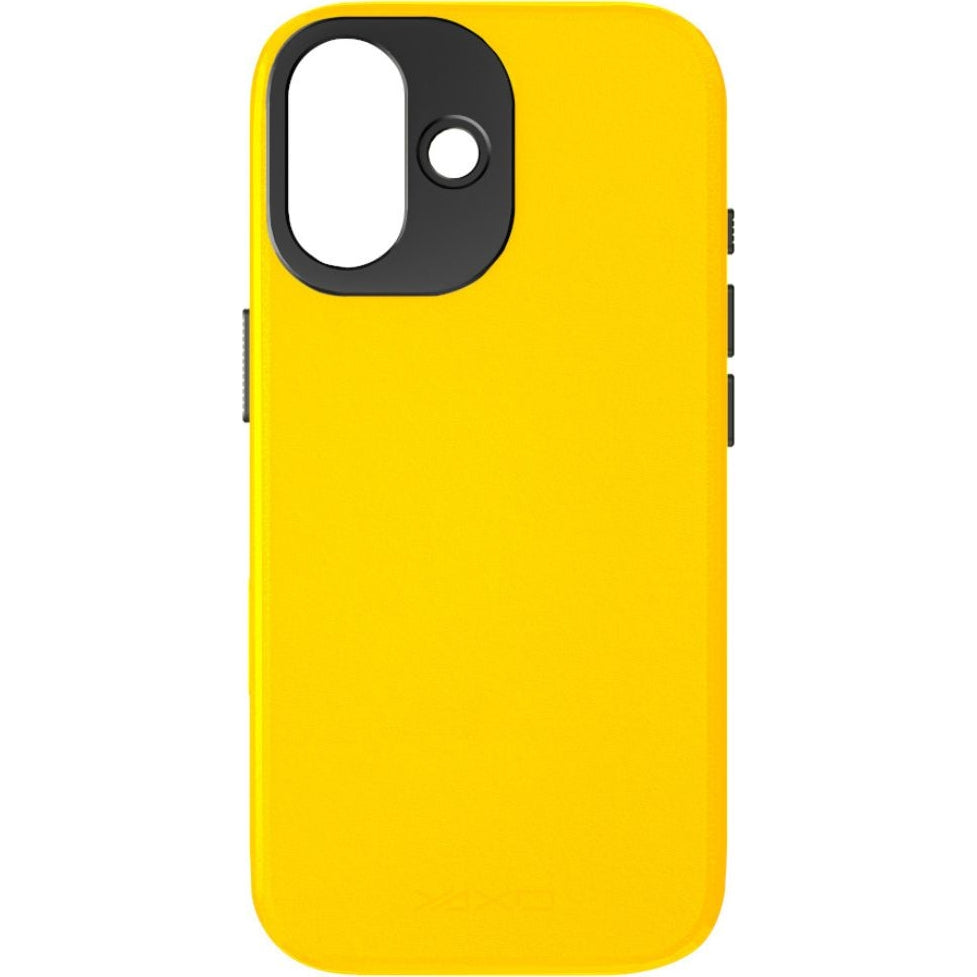Handyhülle für iPhone 17, YAXO Leather Gear Slim Case MagSafe, Gelb