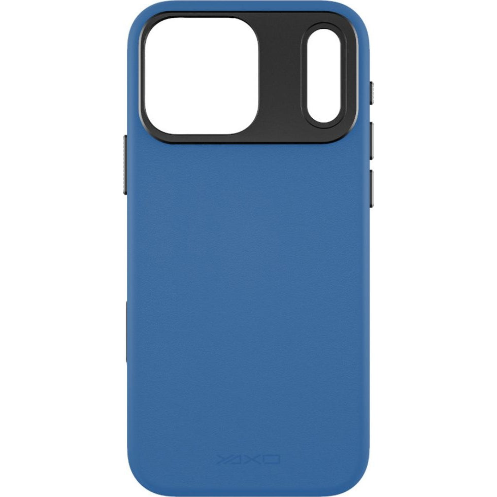 Handyhülle für iPhone 17 Pro, YAXO Leather Gear Slim Case MagSafe, Blau