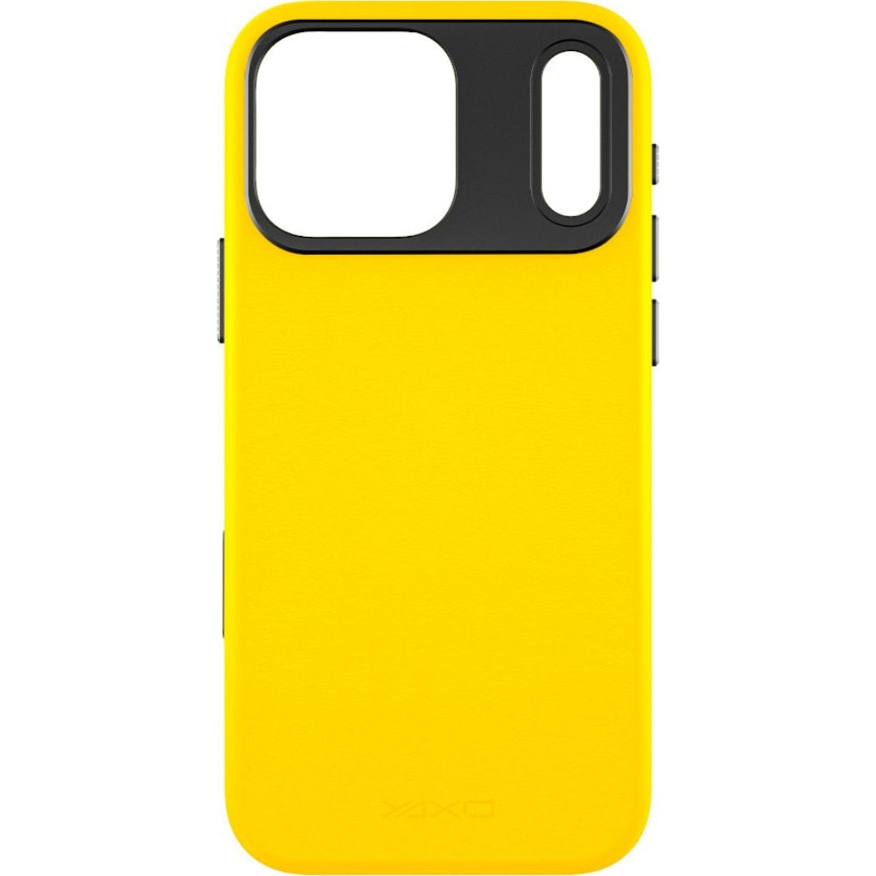 Handyhülle für iPhone 17 Pro, YAXO Leather Gear Slim Case MagSafe, Gelb