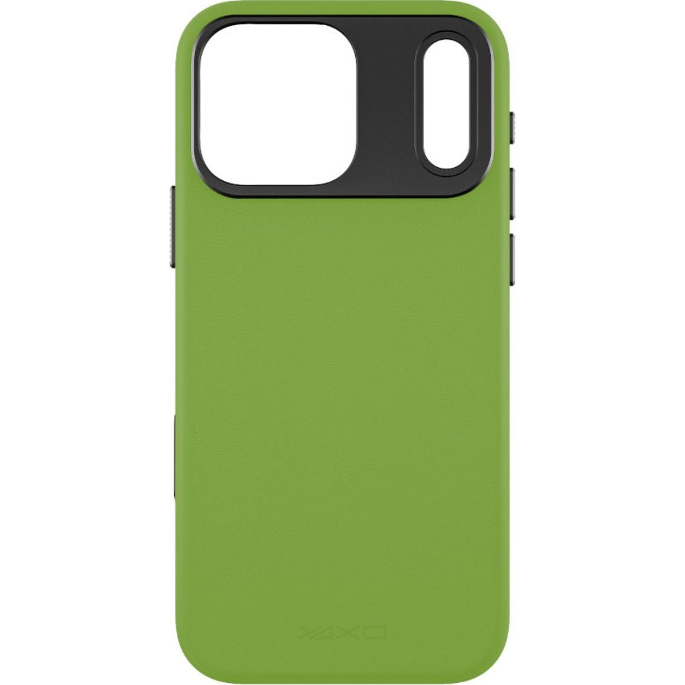 Handyhülle für iPhone 17 Pro, YAXO Leather Gear Slim Case MagSafe, Grün