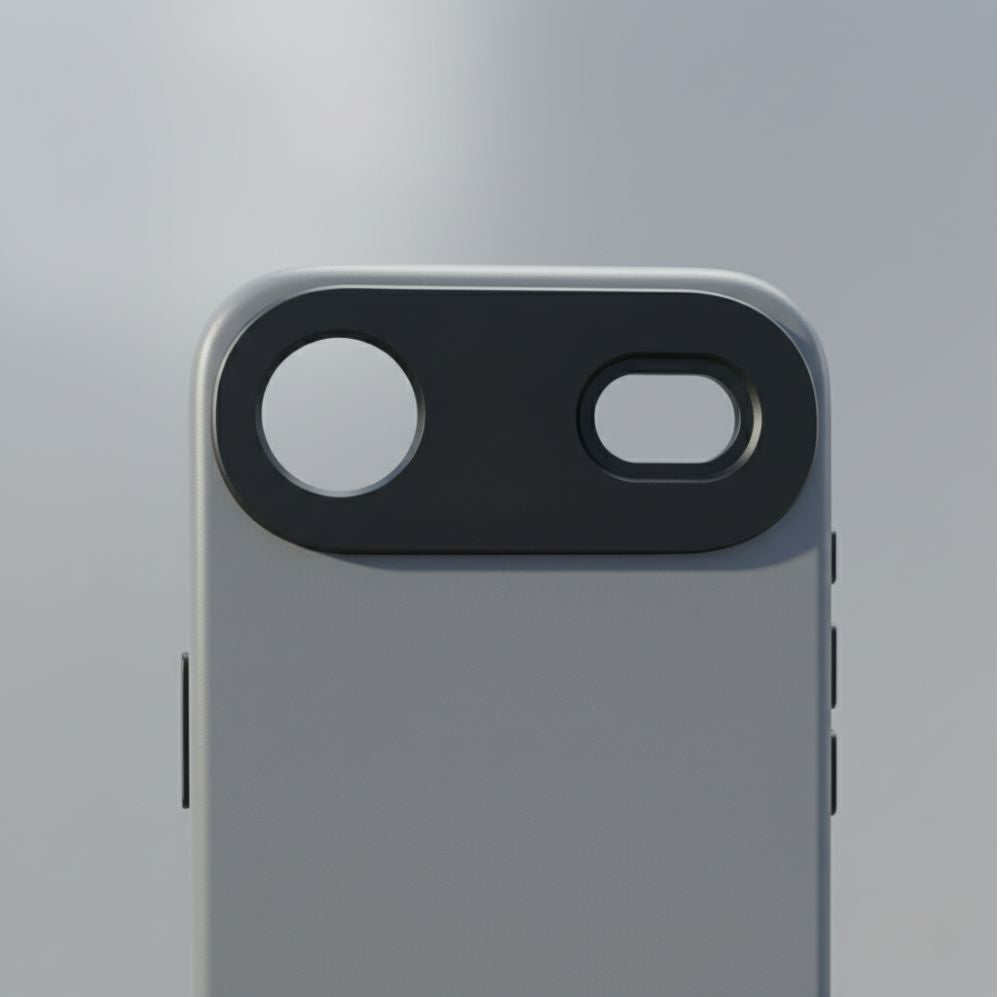Handyhülle für iPhone Air, YAXO Leather Gear Slim Case MagSafe, Grau