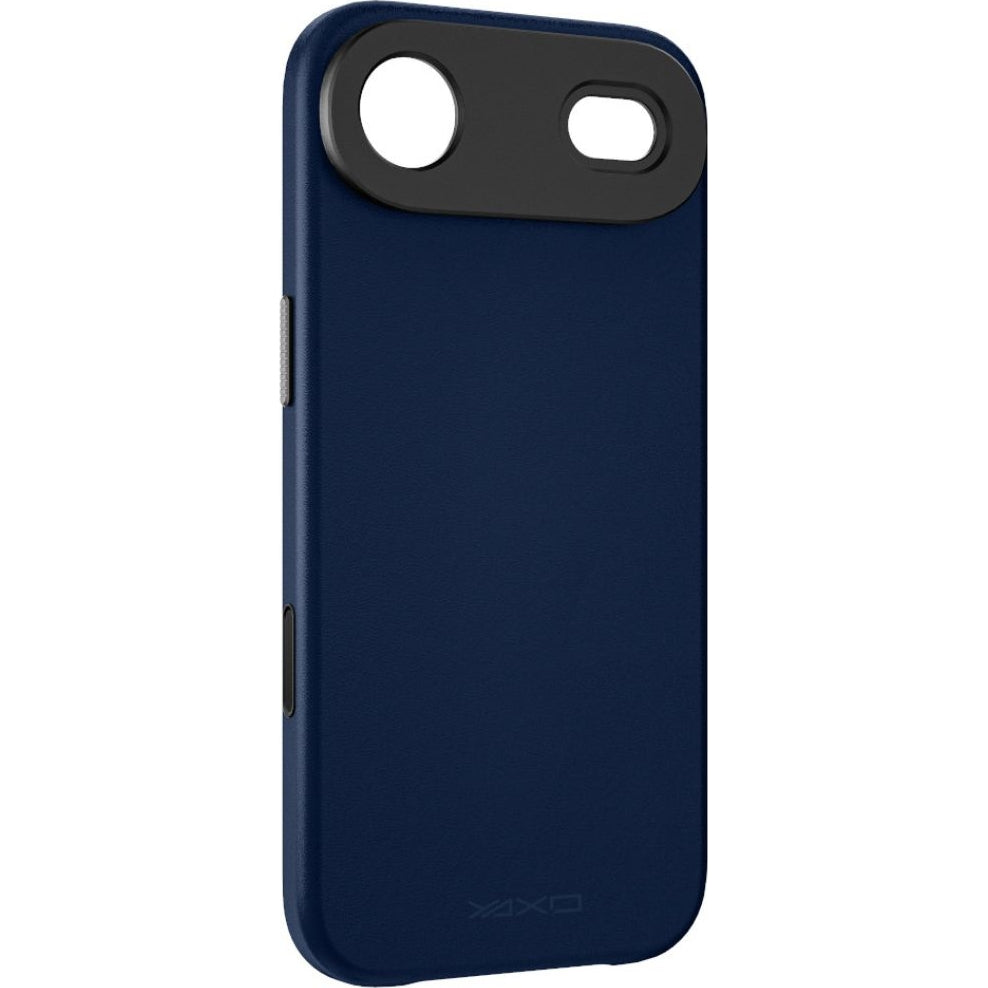 Handyhülle für iPhone Air, YAXO Leather Gear Slim Case MagSafe, Blau