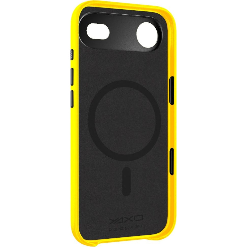 Handyhülle für iPhone Air, YAXO Leather Gear Slim Case MagSafe, Gelb