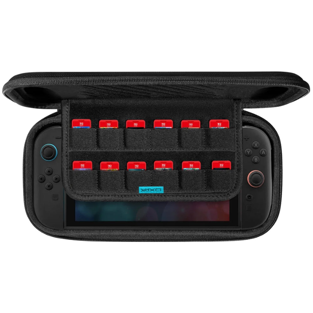 Transporttasche YAXO Nawaho für Nintendo Switch / Switch 2, Schwarz (1/8)
