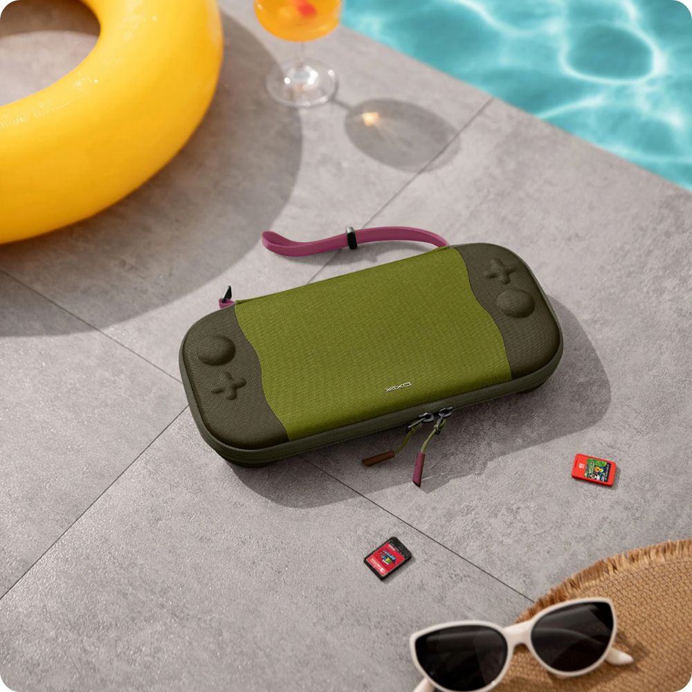Schutzhülle für Nintendo Switch 2 / 1, YAXO Tahoe Cool Edition, Grün