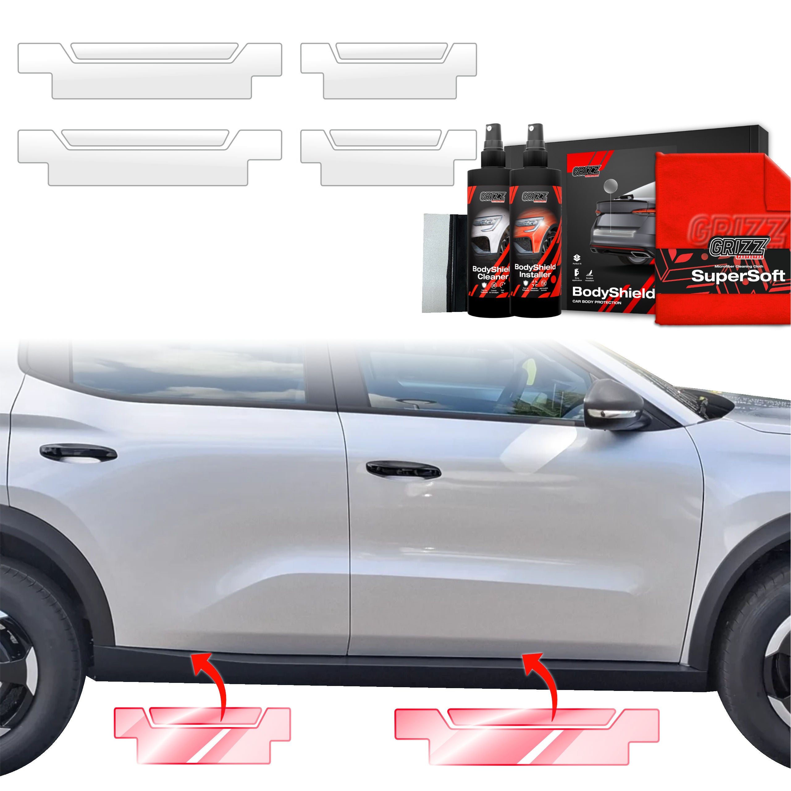 4in1 Schutzfolie Grizz Protector für Schweller - Kia Sorento (2023-2026)