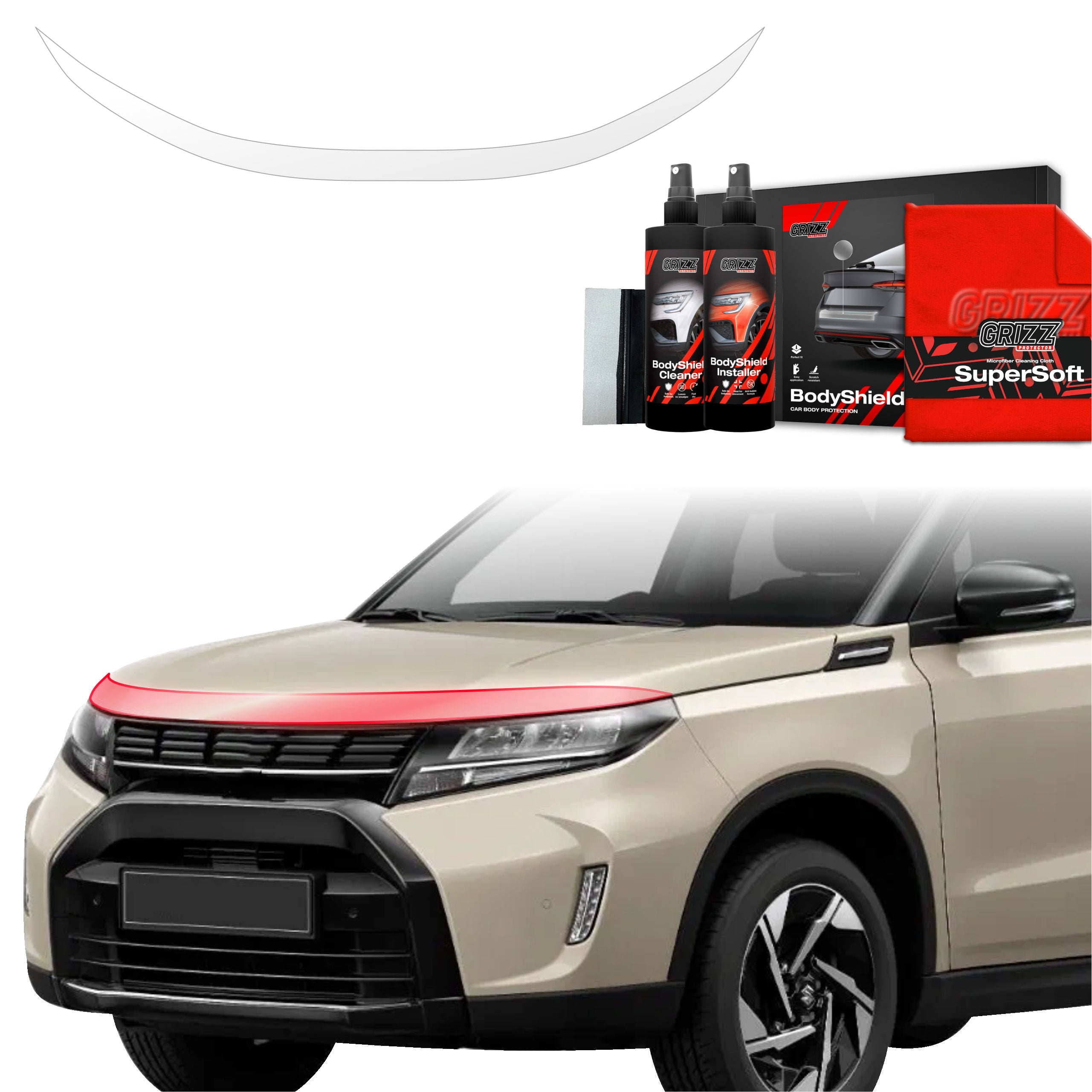 Schutzfolie Grizz Protector für Motorhaube - Suzuki Vitara Facelift (2024-2026)