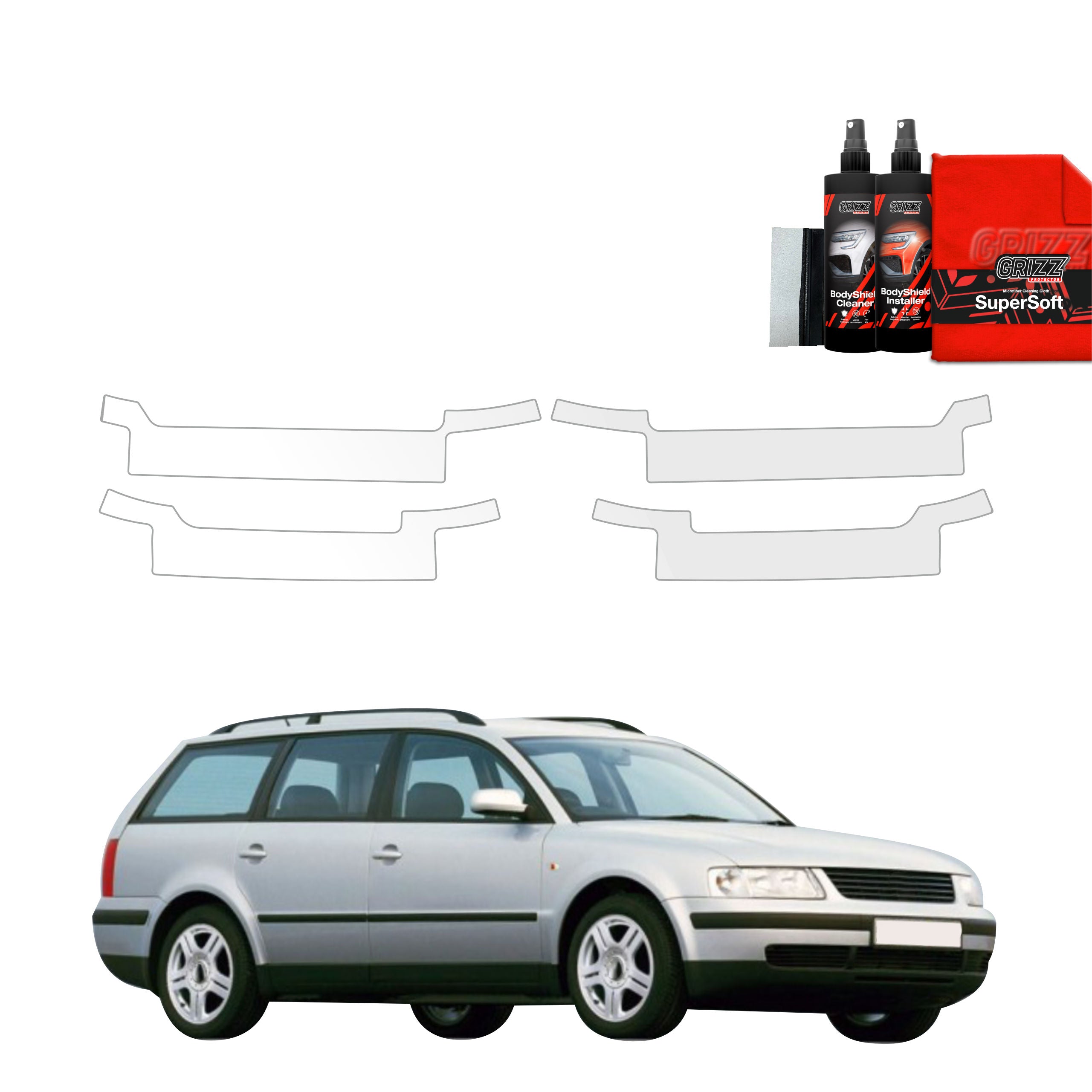 4in1 Schutzfolie Grizz Protector für Schweller - Volkswagen Passat B5 Variant (1996-2000)