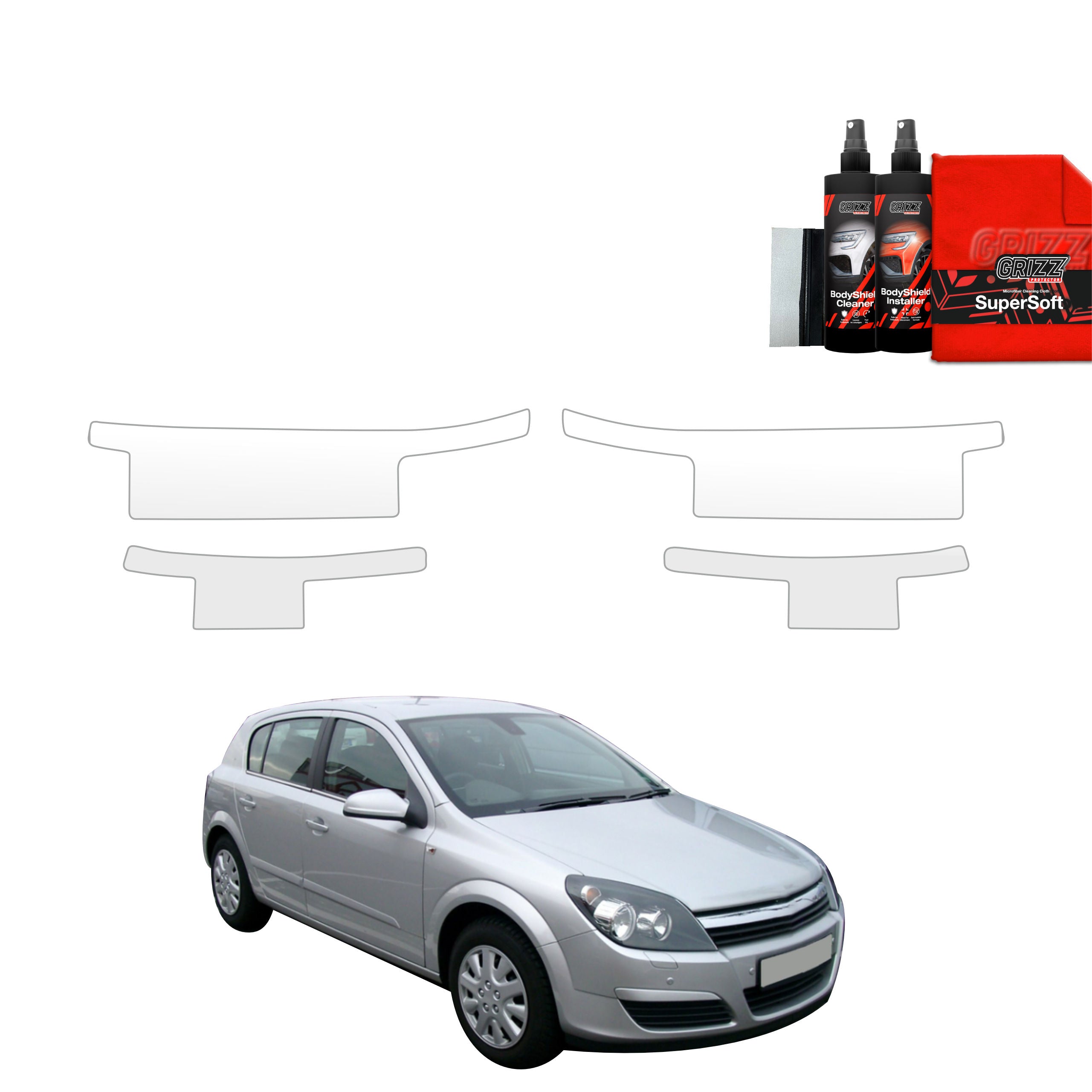 4in1 Schutzfolie Grizz Protector für Schweller - Opel Astra H Hatchback 5D (2004-2014)