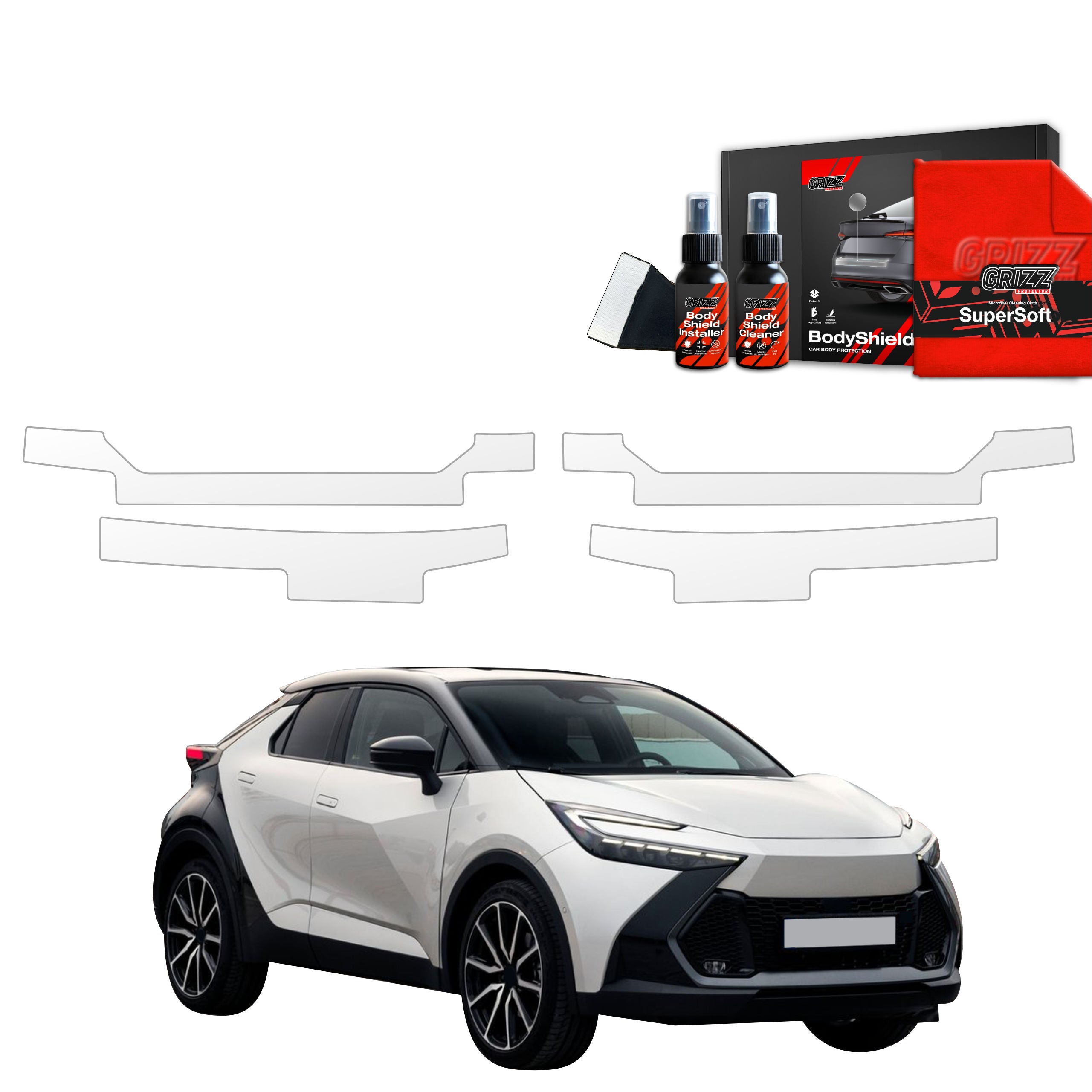 4in1 Schutzfolie Grizz Protector für Schweller - Toyota C-HR (2023-2026)