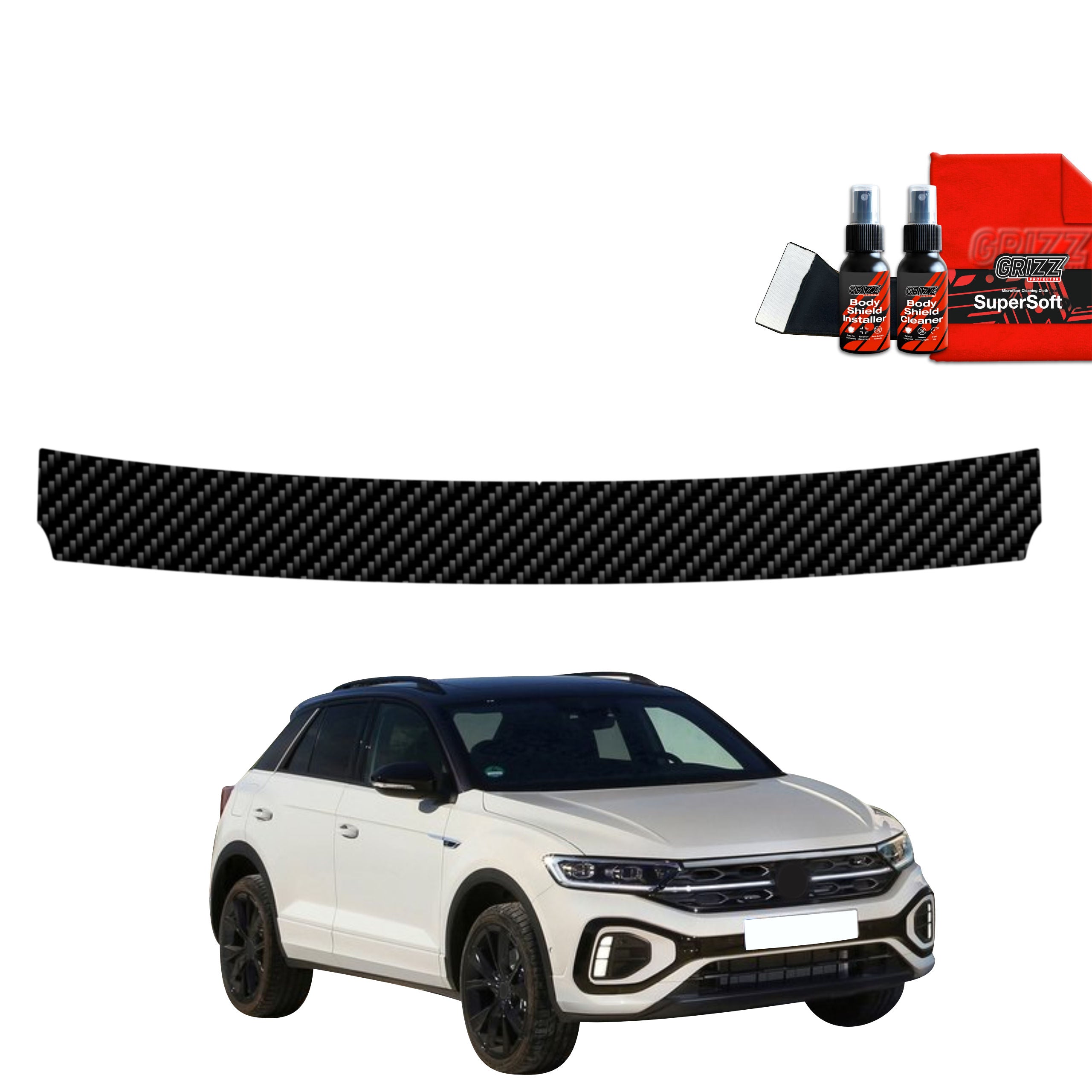 Kohlenstoff Schutzfolie Grizz Protector für Ladekante - Volkswagen T-Roc (2021-2025)