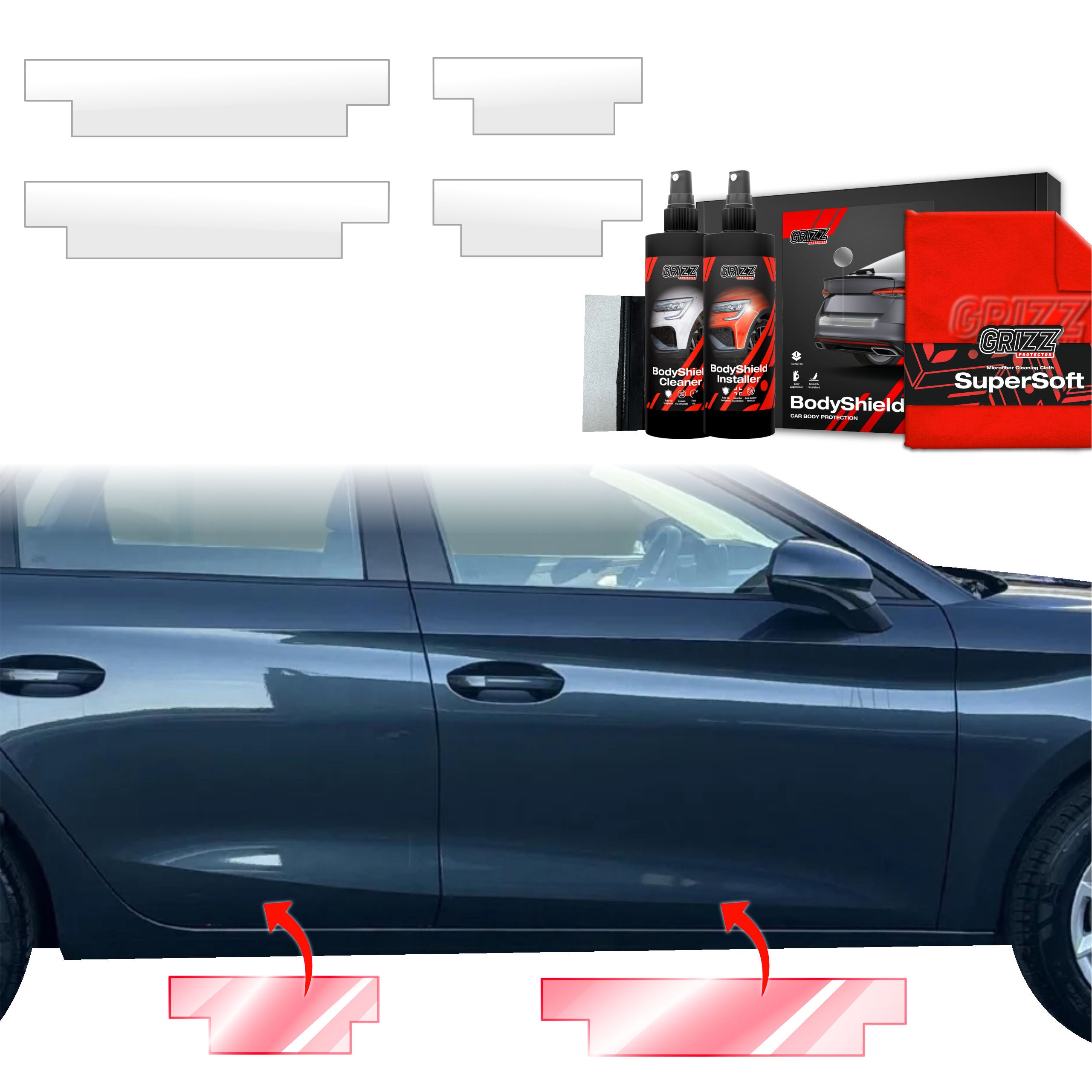 4in1 Schutzfolie Grizz Protector für Schweller - Seat Leon (2024-2026)