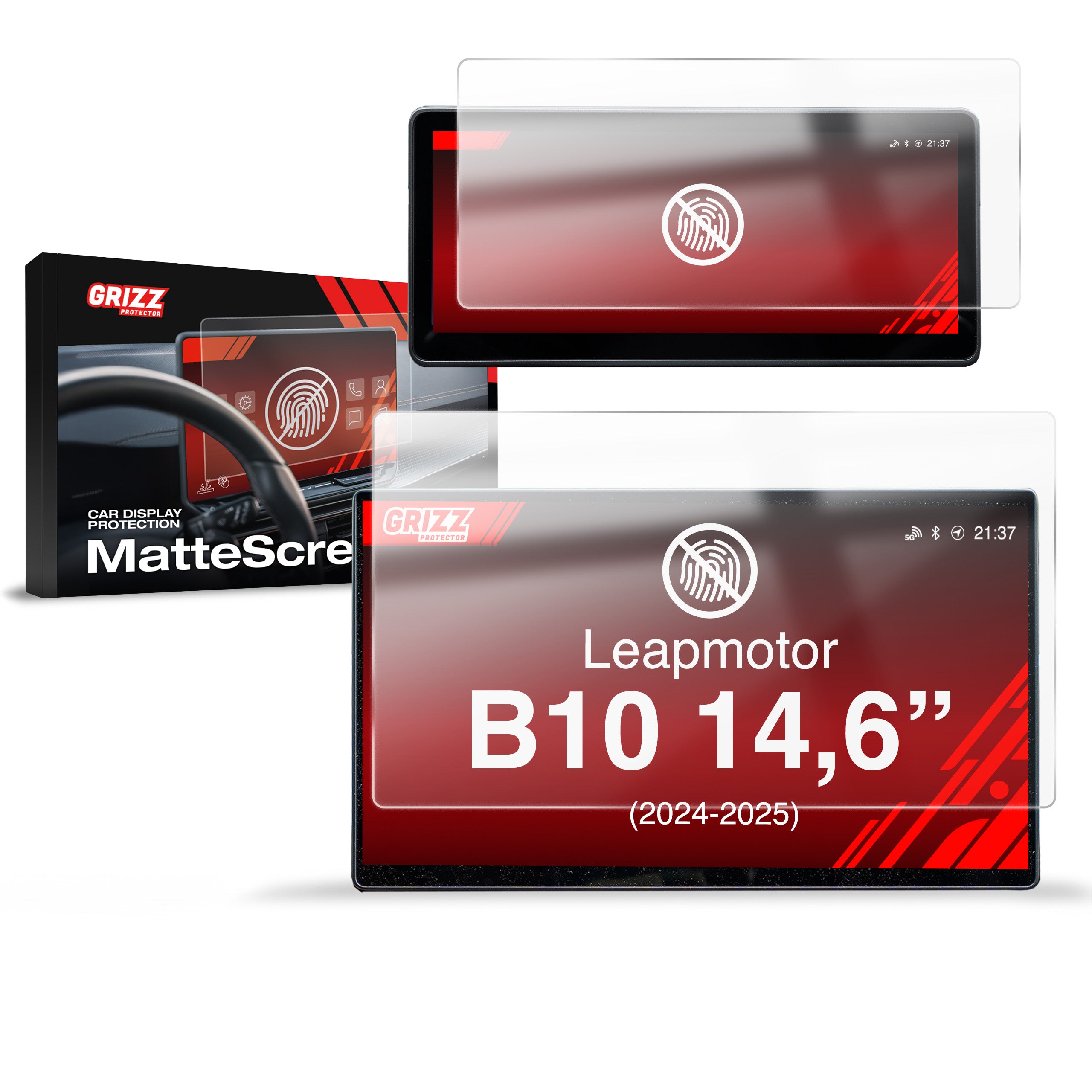 Matte Autodisplayfolie für Leapmotor B10 14,6" (2024-2026), Grizz Protector