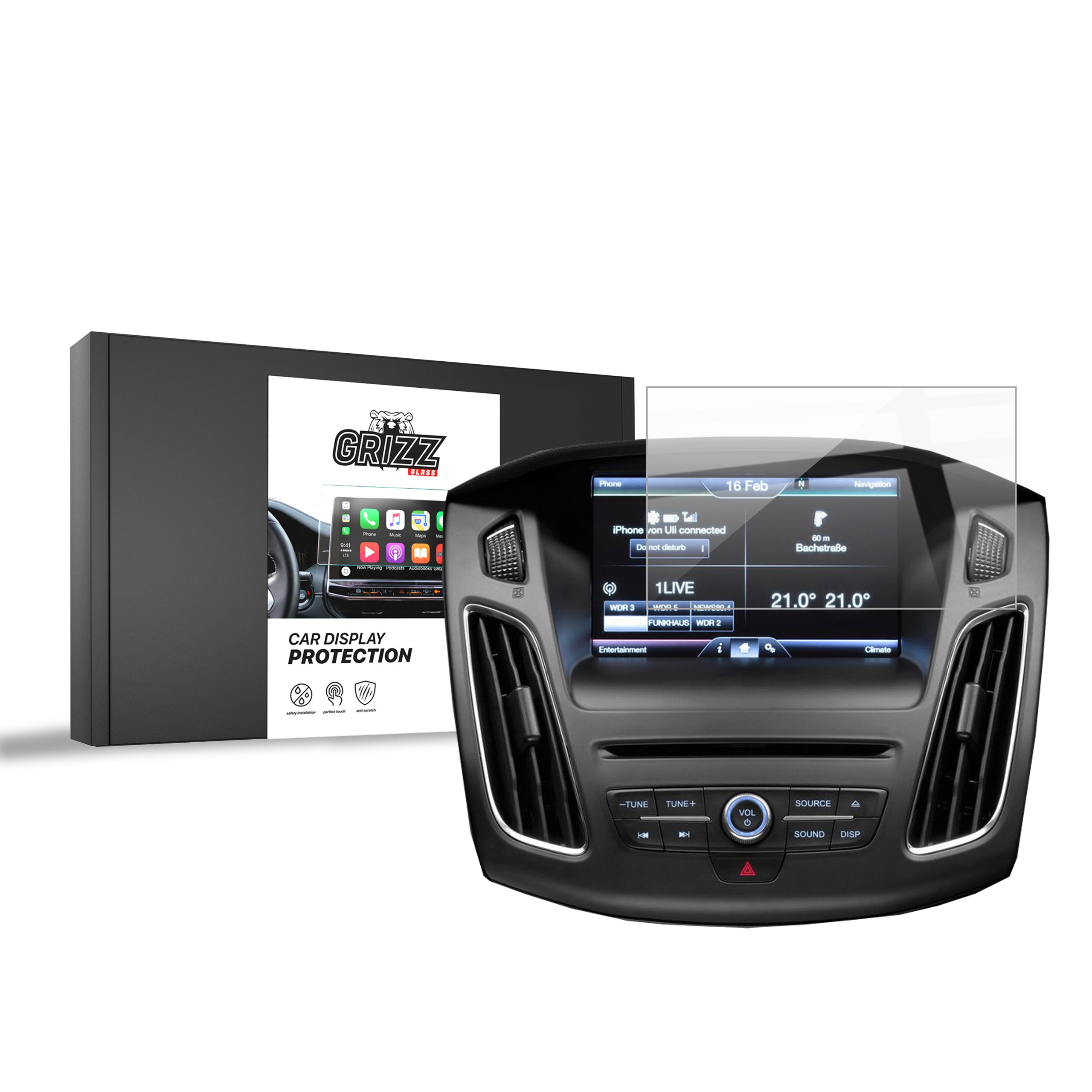 Keramische Autodisplayfolie für Ford Focus 3 Facelift (2014-2019), Grizz Protector