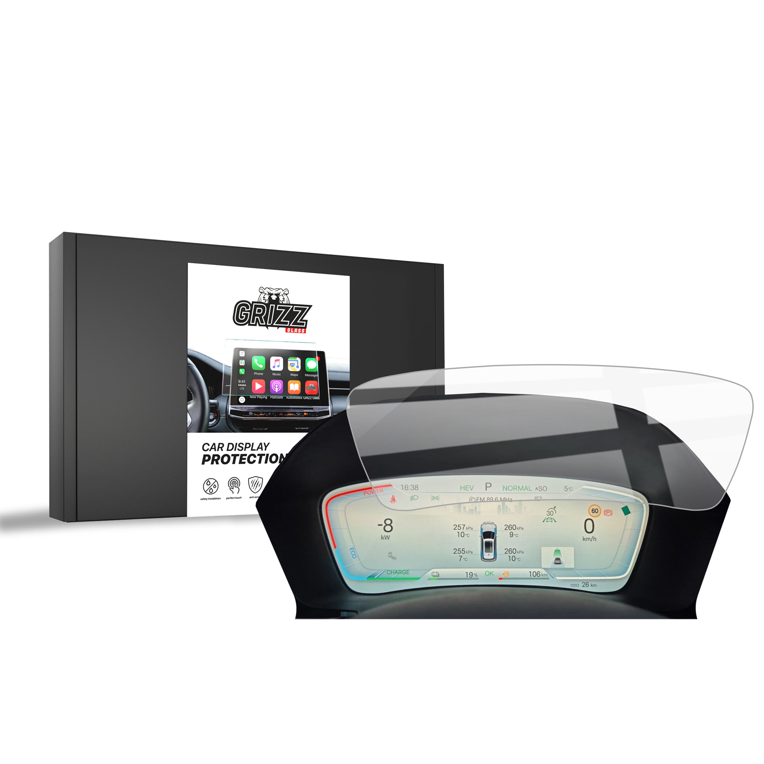 Keramische Autodisplayfolie für BYD SEAL U DMi Virtual Cockpit (2024-2026), Grizz Protector