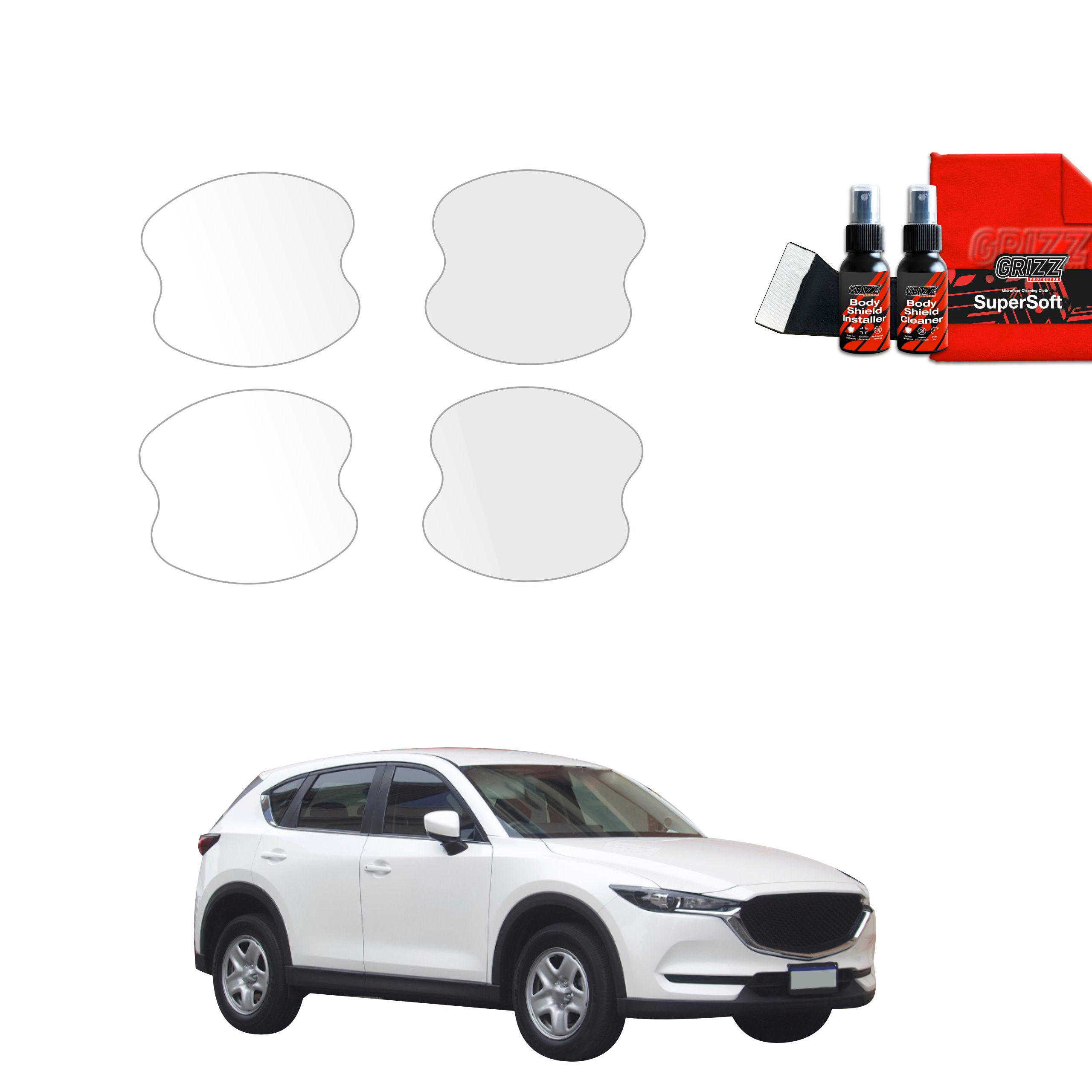 4in1 Schutzfolie Grizz Protector für Türgriffmulden - Mazda CX5 KF (2016-2026)