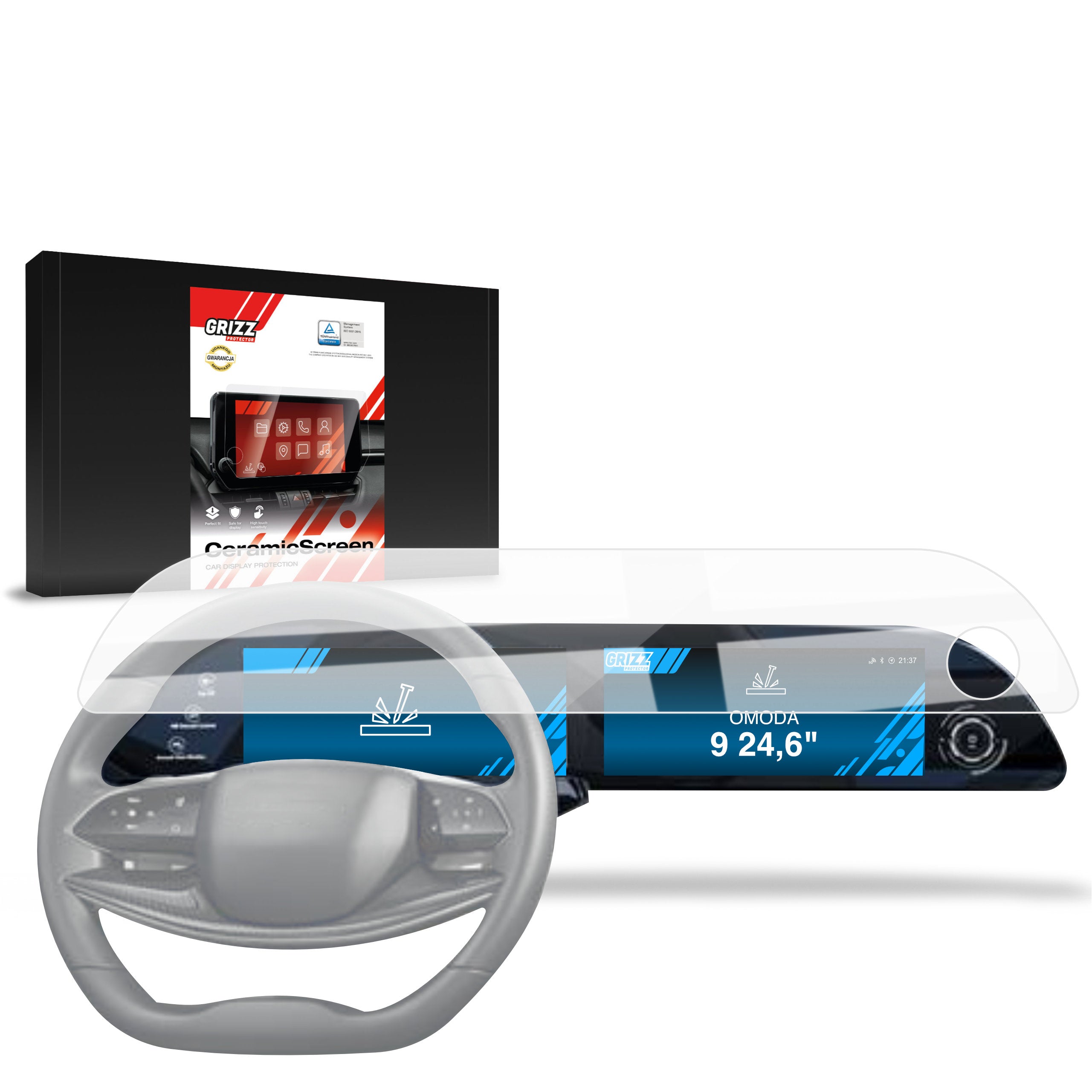 Keramische Autodisplayfolie für OMODA 9 (2025-2026), Grizz Protector