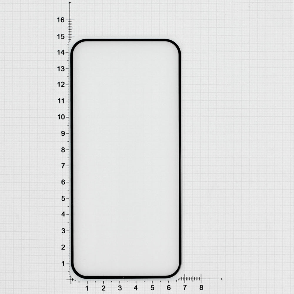 Hartglass für Google Pixel 8A, Fixed Full Cover 2.5D Tempered Glass, mit Schwarzen Rahmen