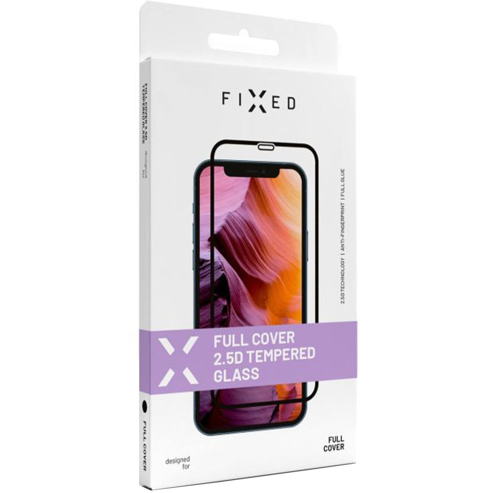 Hartglas für Tecno Spark 20 Pro, Fixed Full Cover 2.5D Tempered Glass, mit Schwarzen Rahmen