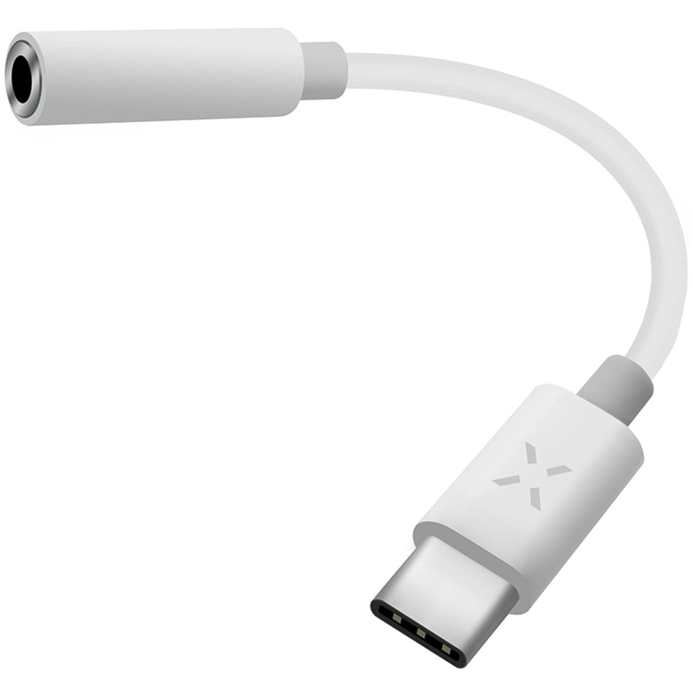 Adapter USB-C - MiniJack 3.5 mm DAC, Fixed, Weiß