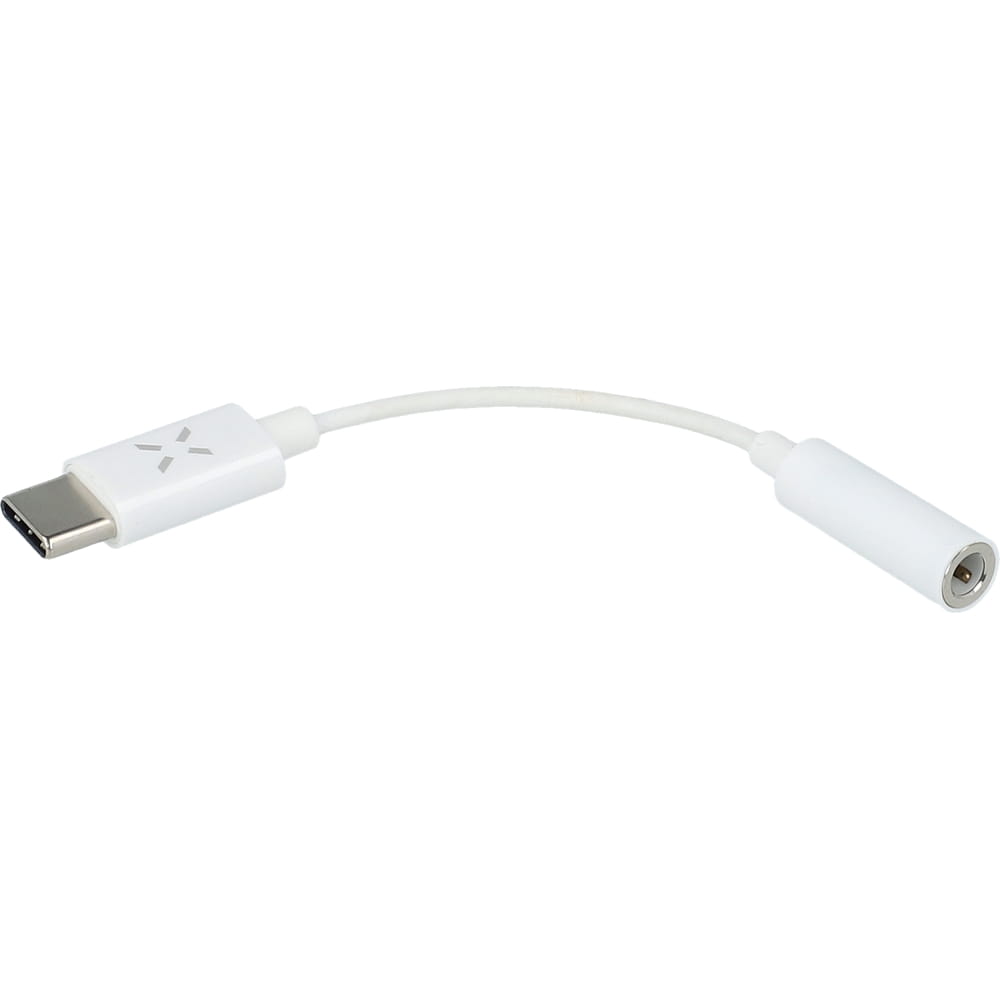 Adapter USB-C - MiniJack 3.5 mm DAC, Fixed, Weiß