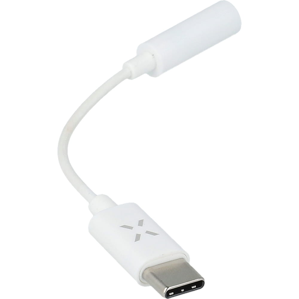 Adapter USB-C - MiniJack 3.5 mm DAC, Fixed, Weiß
