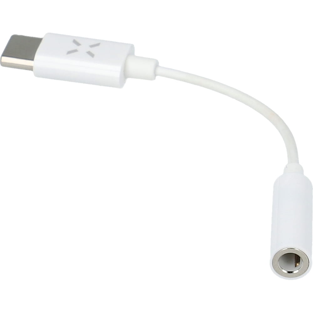 Adapter USB-C - MiniJack 3.5 mm DAC, Fixed, Weiß