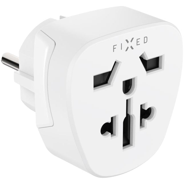 Reiseadapter Fixed EU von UK / USA / AUS auf Europa Schuko, Weiß
