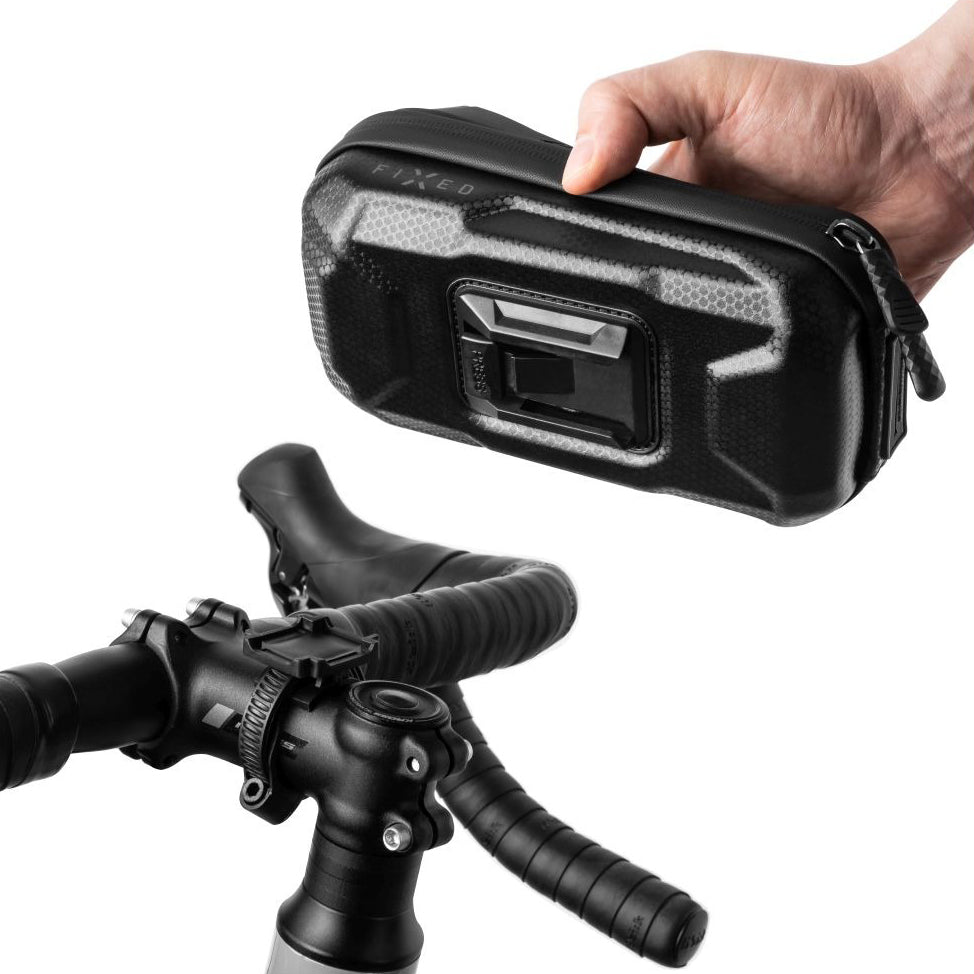 Fahrradtasche mit Handyhalterung für den Lenker, Fixed Bikee Bag 2, Schwarz