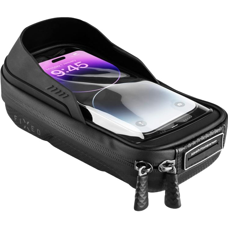 Fahrradtasche mit Handyhalterung für den Lenker, Fixed Bikee Bag 2, Schwarz