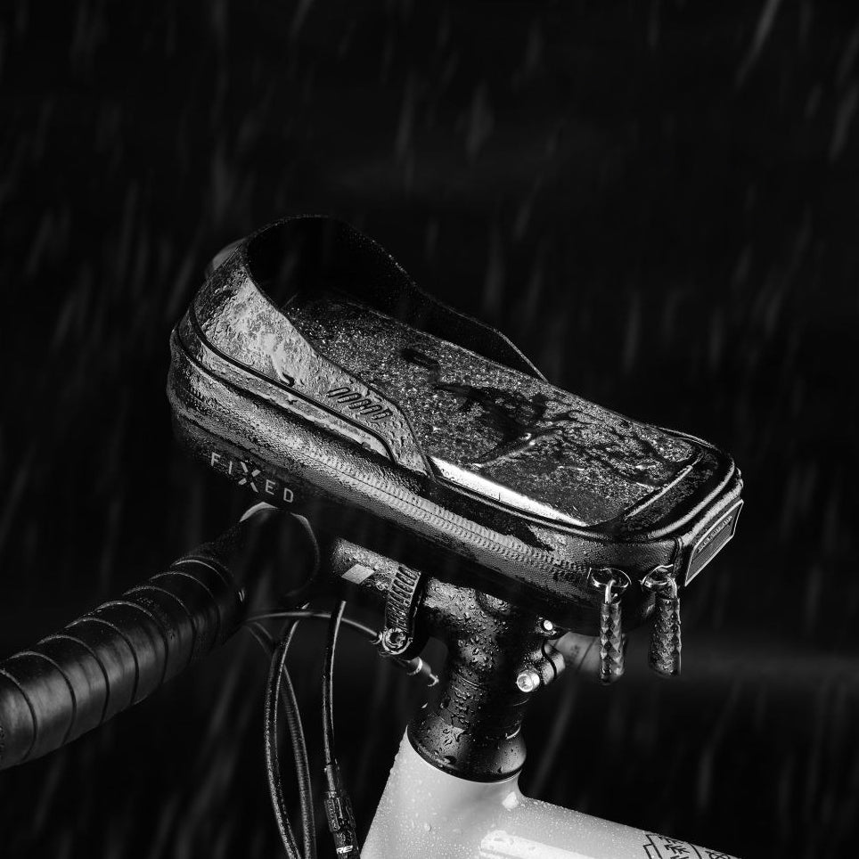Fahrradtasche mit Handyhalterung für den Lenker, Fixed Bikee Bag 2, Schwarz