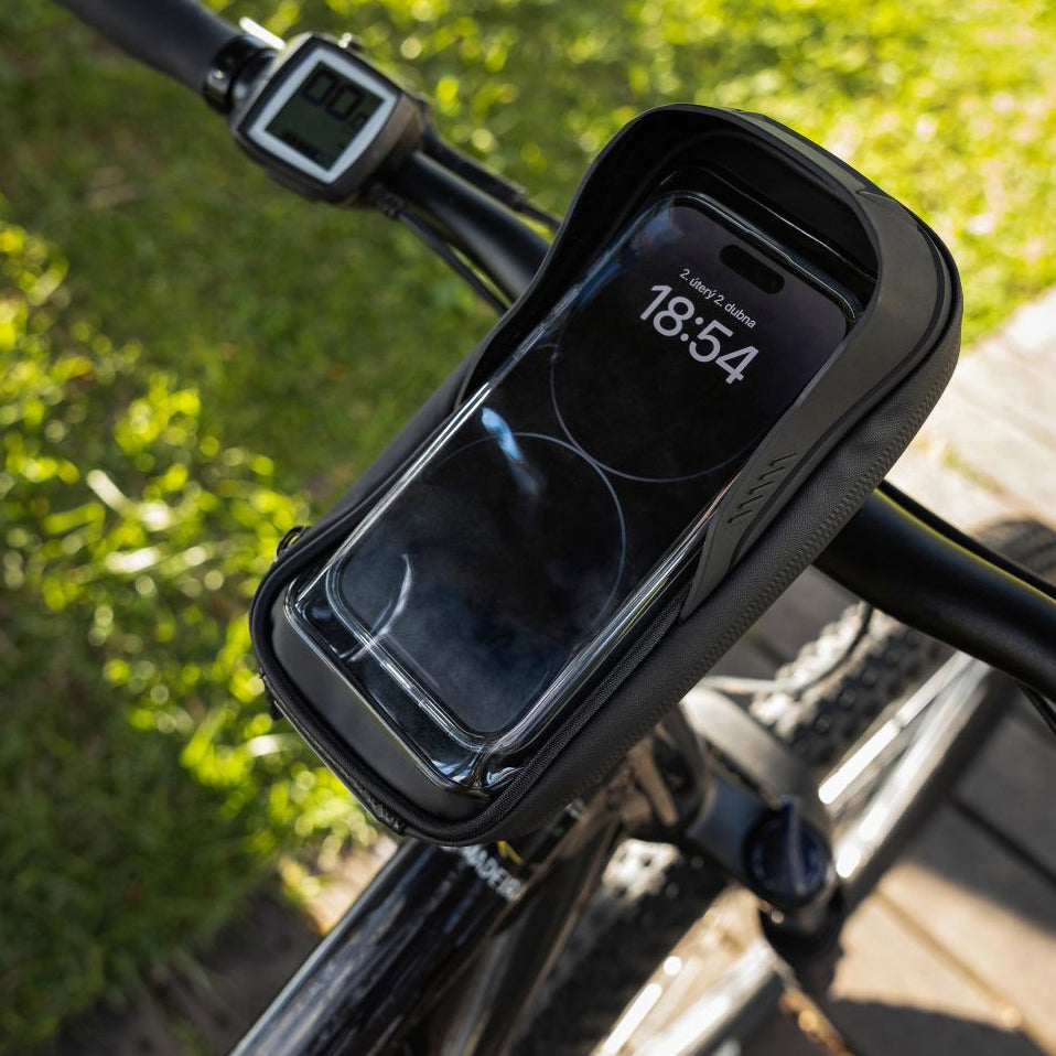 Fahrradtasche mit Handyhalterung für den Lenker, Fixed Bikee Bag 2, Schwarz