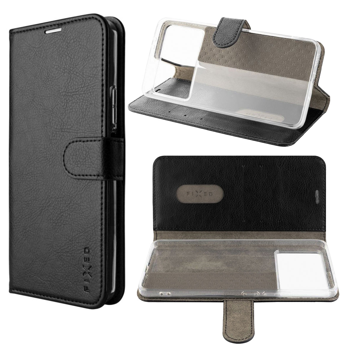 Handyhülle für POCO F6 Pro, Redmi k70, Redmi K70 Pro, Fixed Book Case Opus, Schwarz