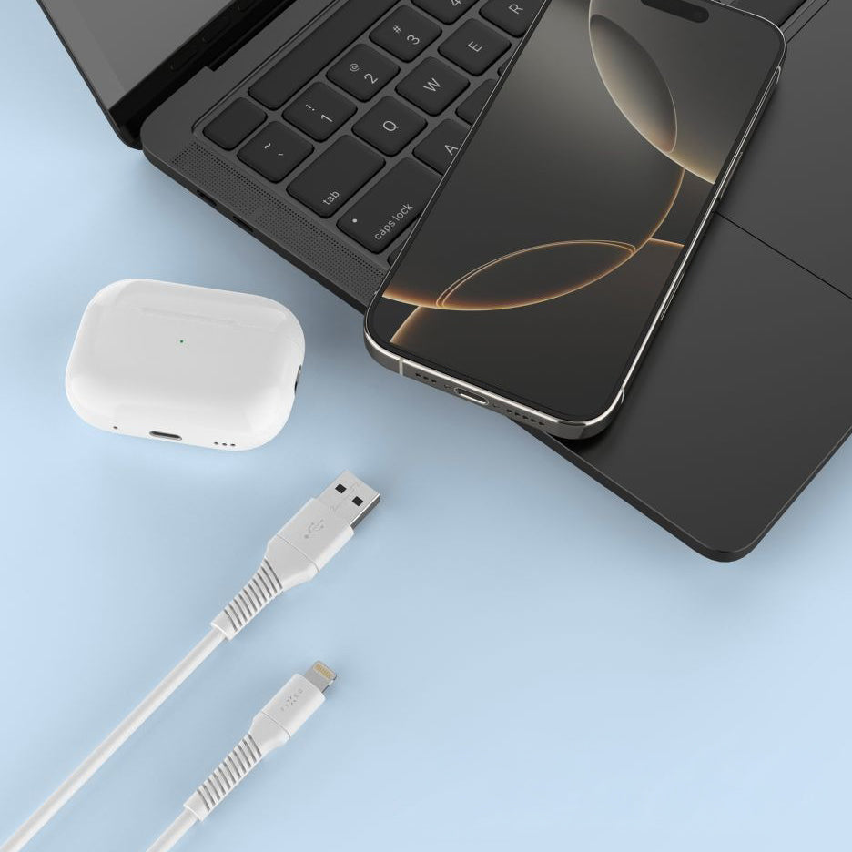 Kabel USB-A auf Lightning, 12W 2A, 480 Mbps, Fixed Cable 1.2 m, Weiß