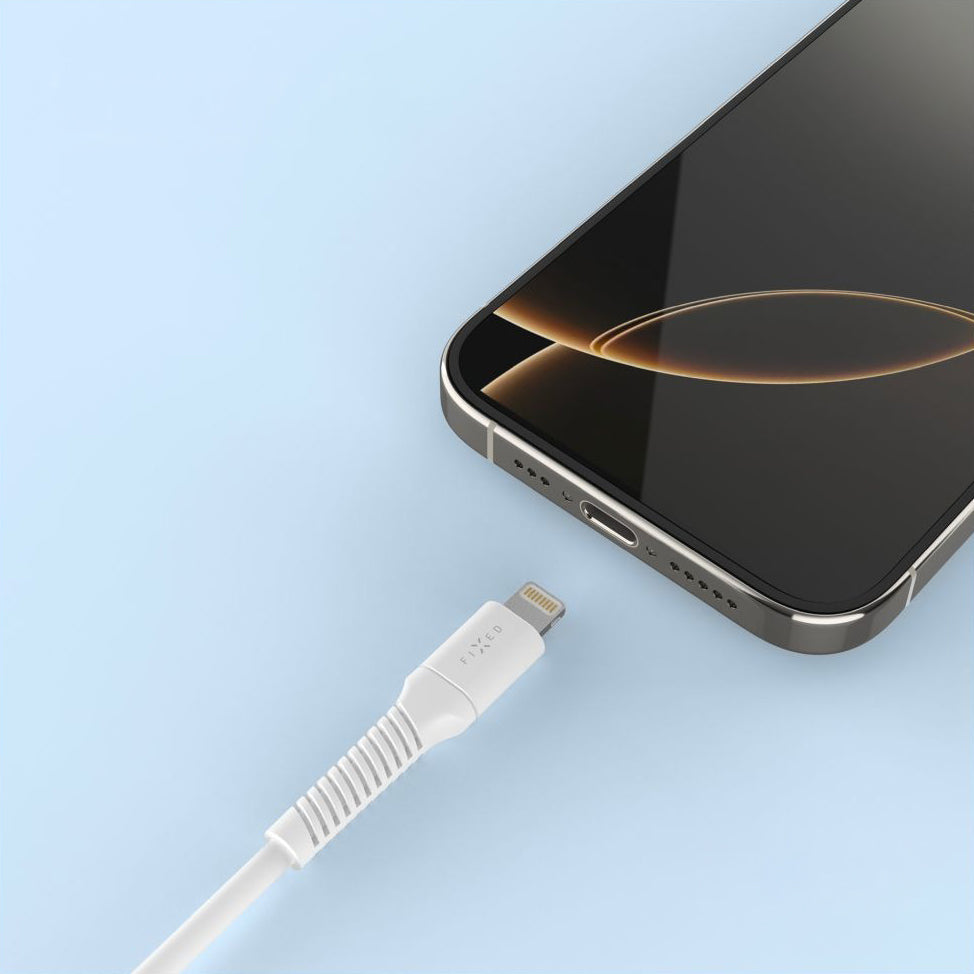 Kabel USB-A auf Lightning, 12W 2A, 480 Mbps, Fixed Cable 1.2 m, Weiß