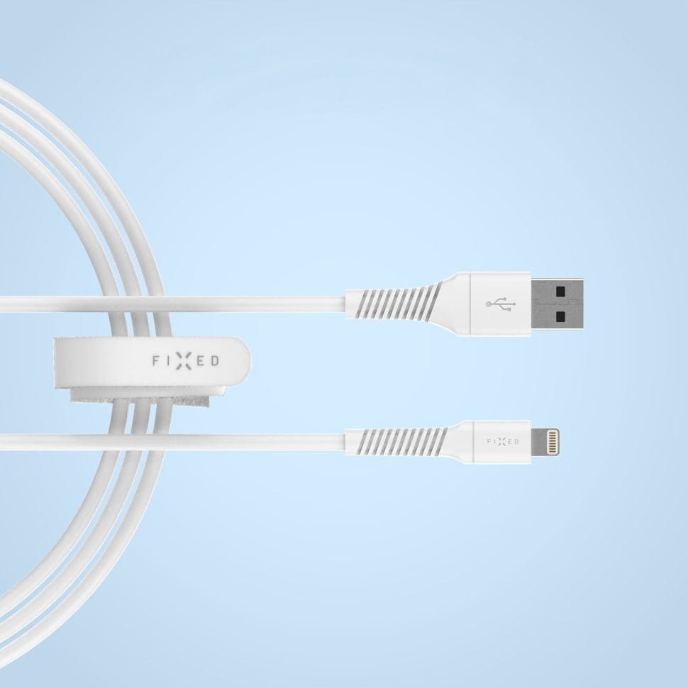 Kabel USB-A auf Lightning, 12W 2A, 480 Mbps, Fixed Cable 1.2 m, Weiß