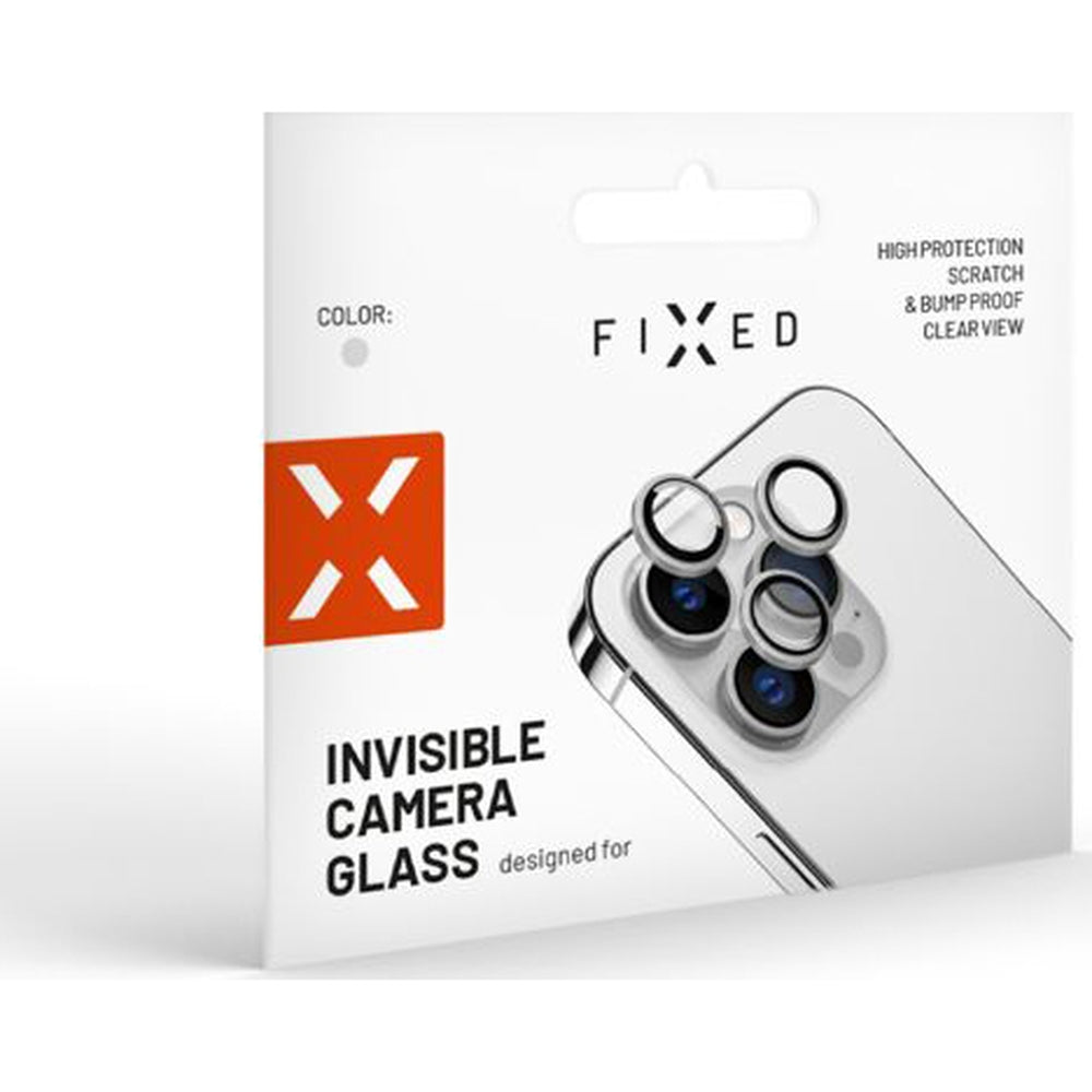 Gehärtetes Glas für die Kamera für iPhone 16 Pro/ 16 Pro Max, Fixed Invisible Camera Glass, Silbern