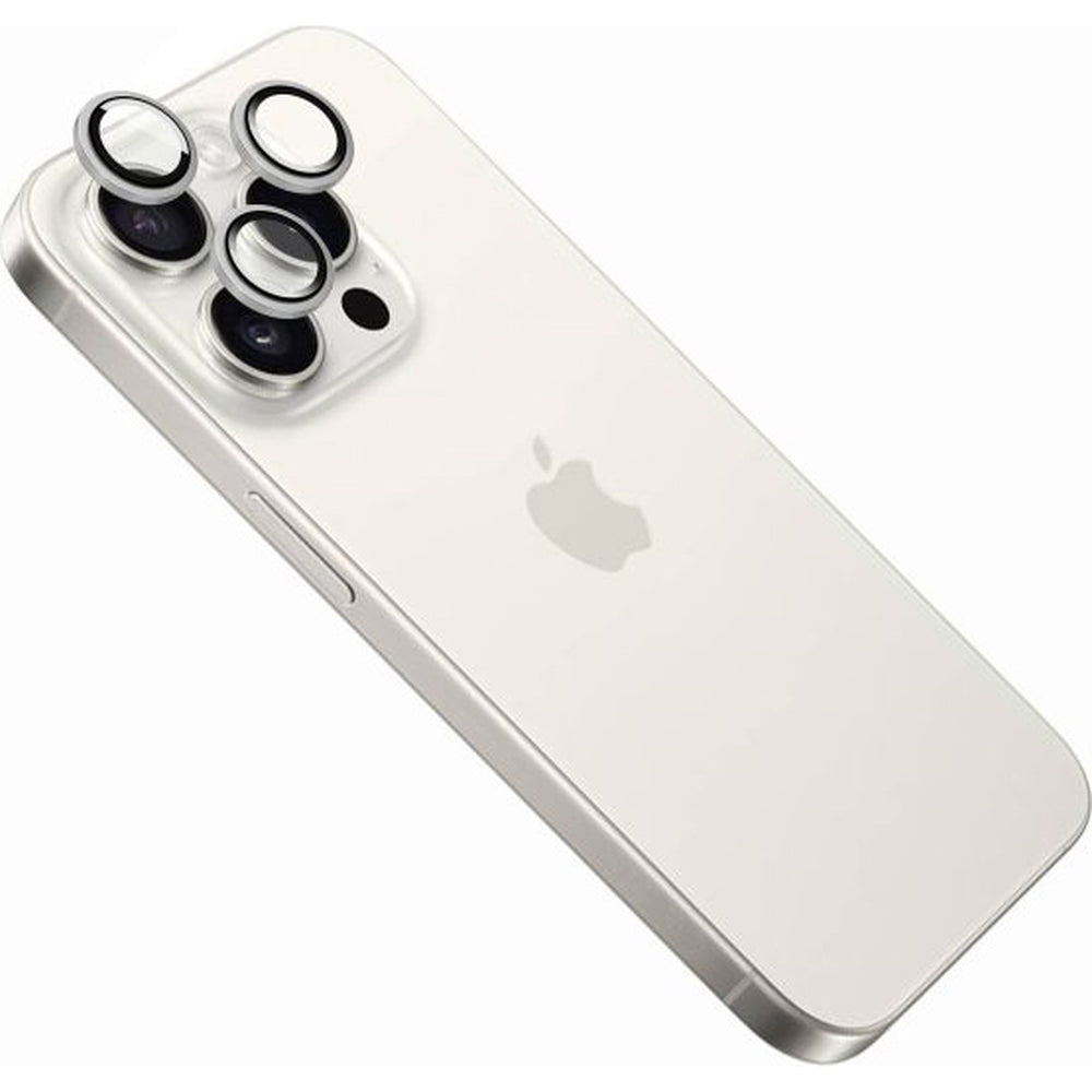 Gehärtetes Glas für die Kamera für iPhone 16 Pro/ 16 Pro Max, Fixed Invisible Camera Glass, Silbern