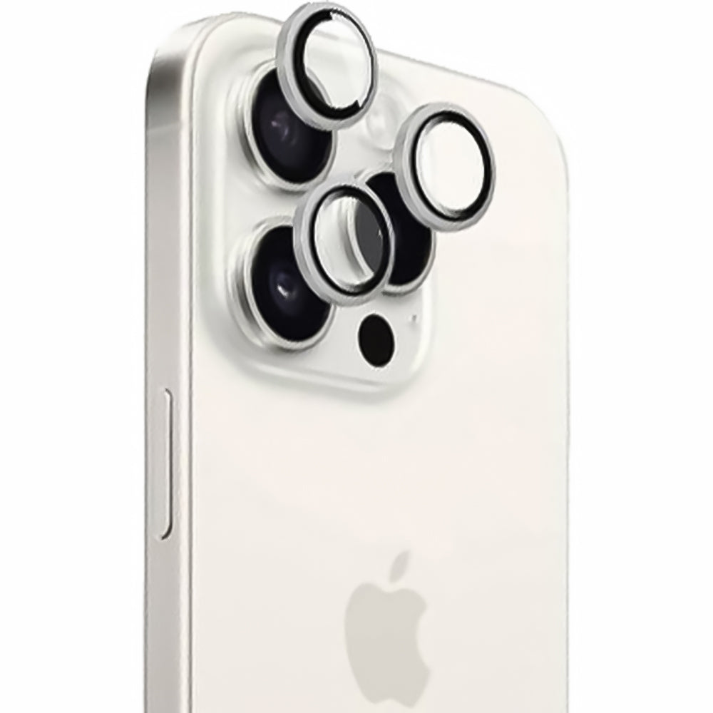 Gehärtetes Glas für die Kamera für iPhone 16 Pro/ 16 Pro Max, Fixed Invisible Camera Glass, Silbern