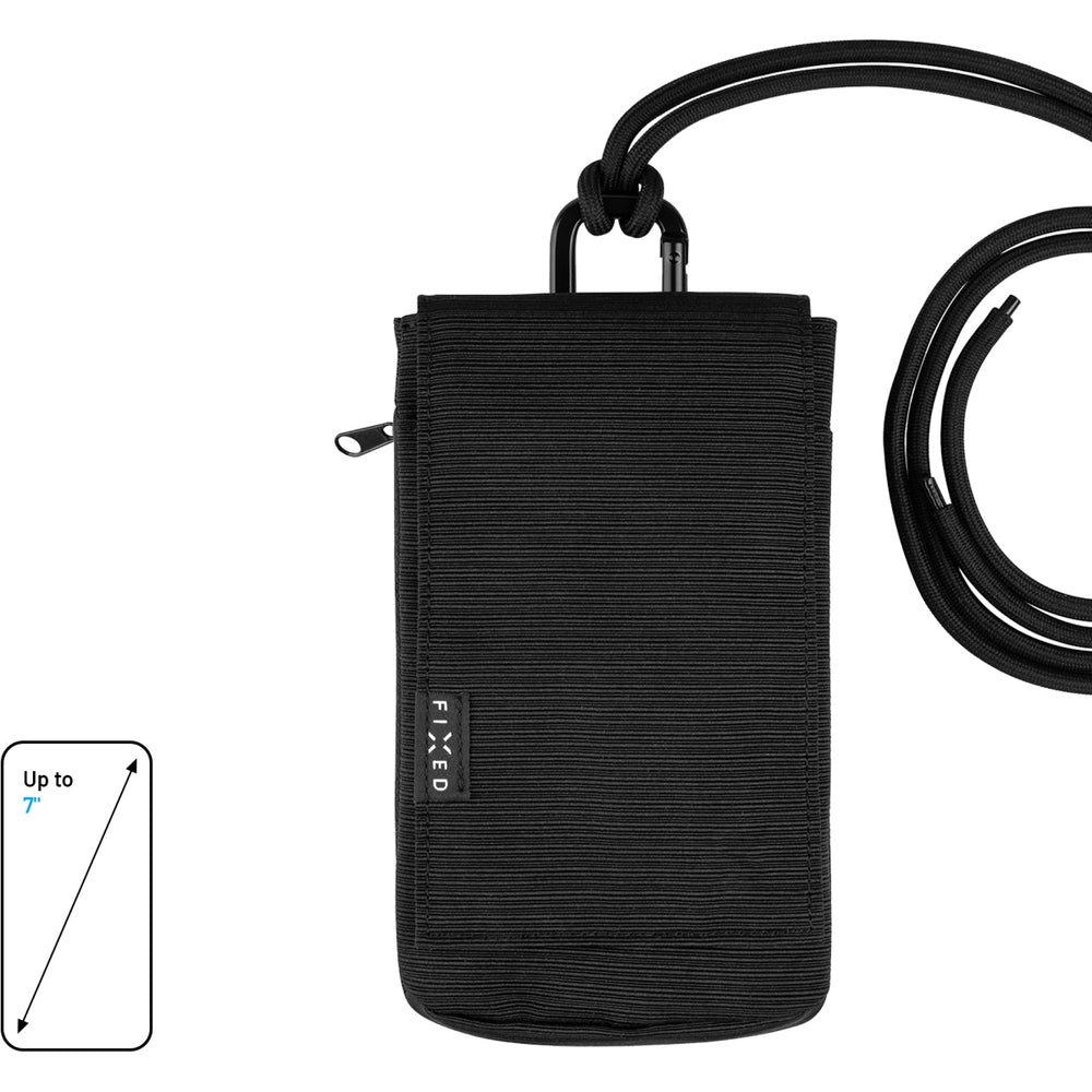Universelles Etui / Beutel / Umhängetasche „Fixed Camino Case“ für Smartphones bis 7 Zoll, Schwarz