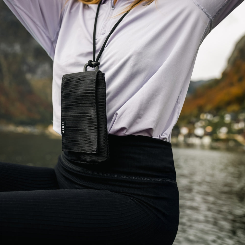 Universelles Etui / Beutel / Umhängetasche „Fixed Camino Case“ für Smartphones bis 7 Zoll, Schwarz