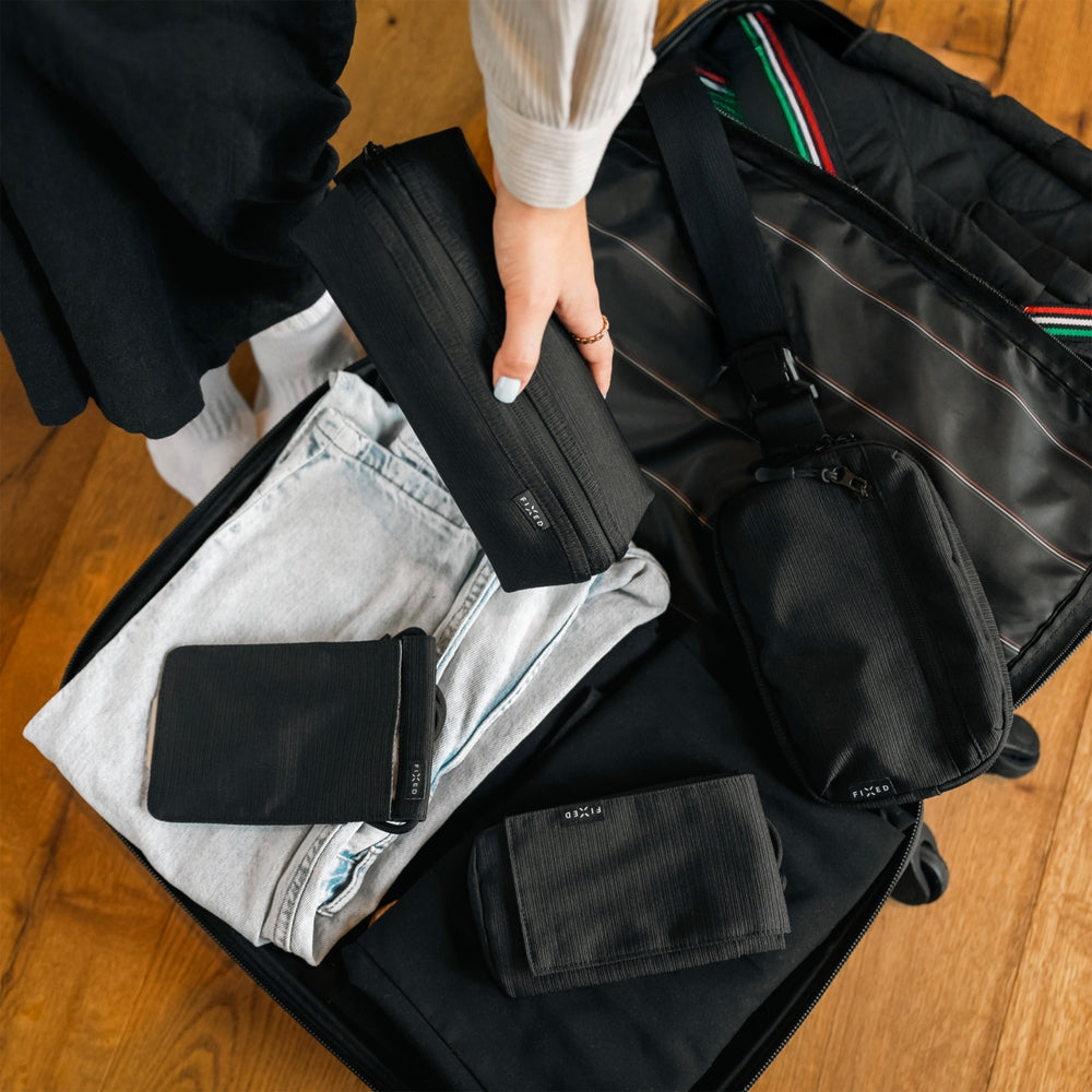 Universelles Etui / Beutel / Umhängetasche „Fixed Camino Case“ für Smartphones bis 7 Zoll, Schwarz