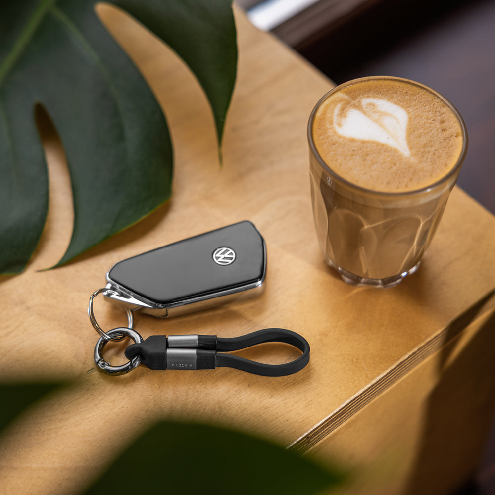 Kabel USB-C auf USB-C 240W PD, 4K 60Hz, USB 3.2 Gen 2, Fixed Clip Cable, mit Karabiner, Schwarz