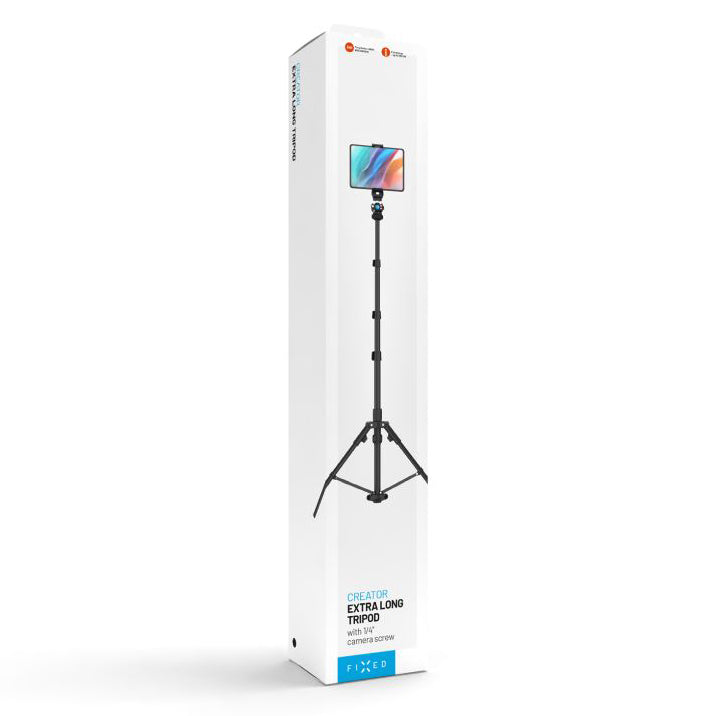 Halterung, Stab, Stativ FIXED Creator Tripod, 1,9 m für Smartphones/Tablets, Schwarz