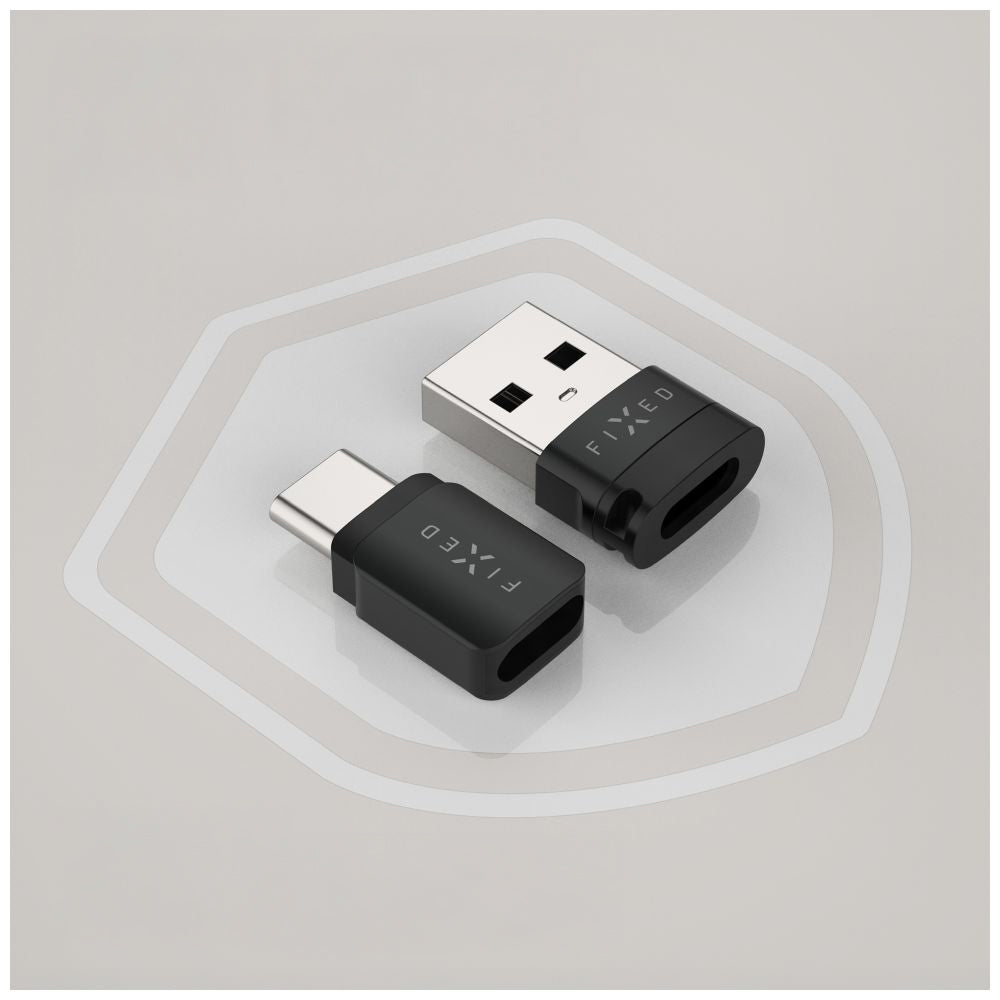 Adapter / Datenblocker Fixed Data Blocker USB-C auf USB-C / USB-C auf USB-A, PD 240 W, Schwarz